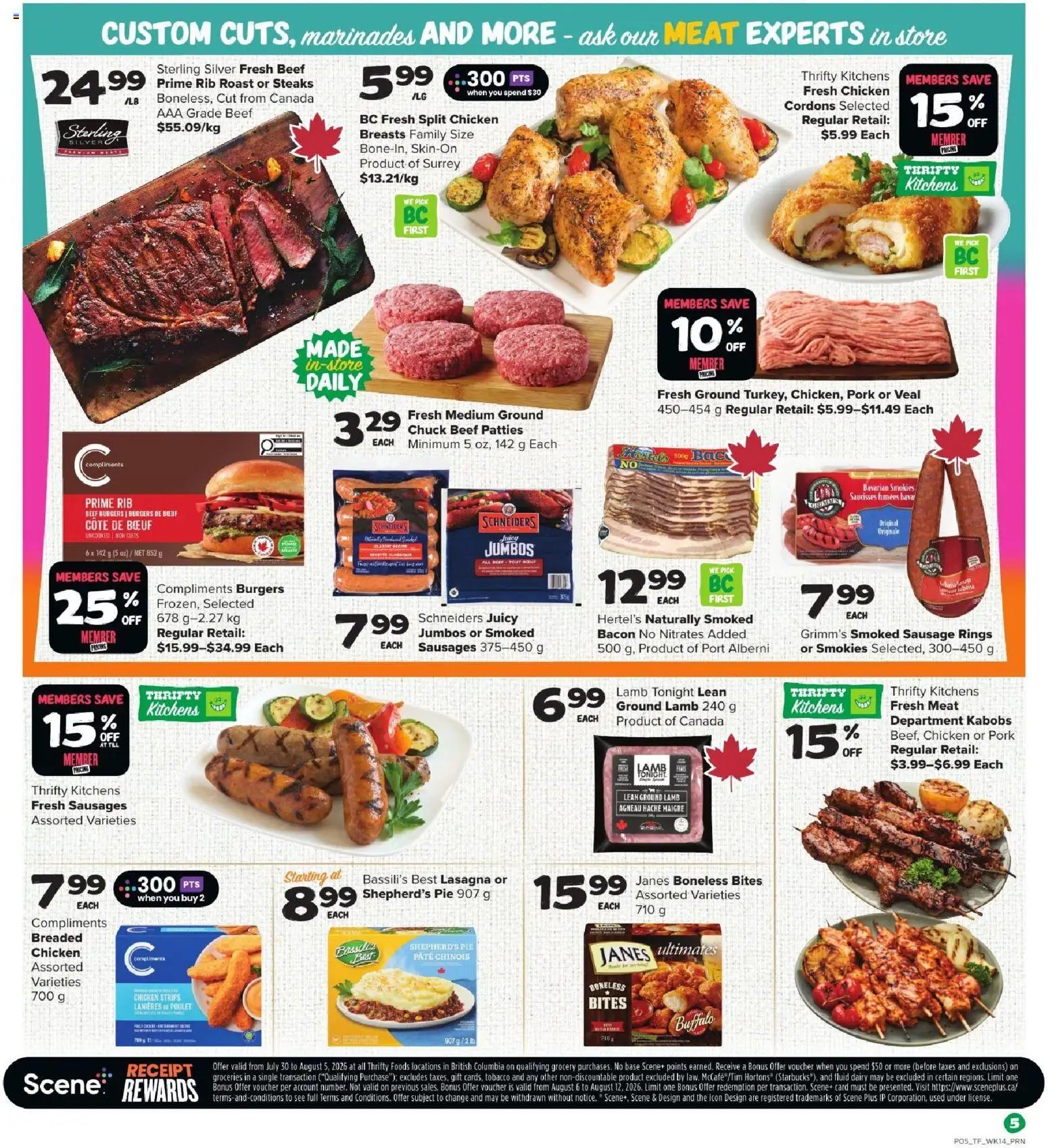 Thrifty Foods weekly flyer / circulaire