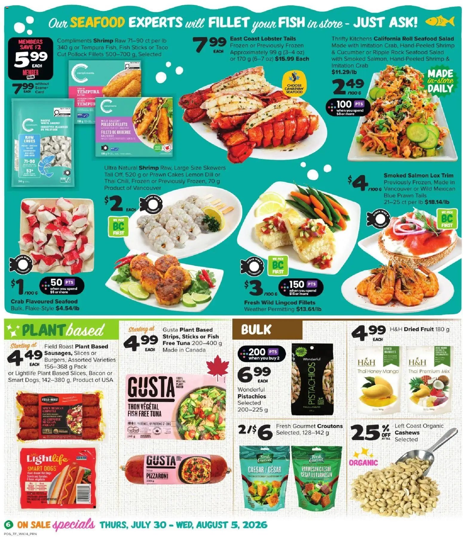 Thrifty Foods weekly flyer / circulaire