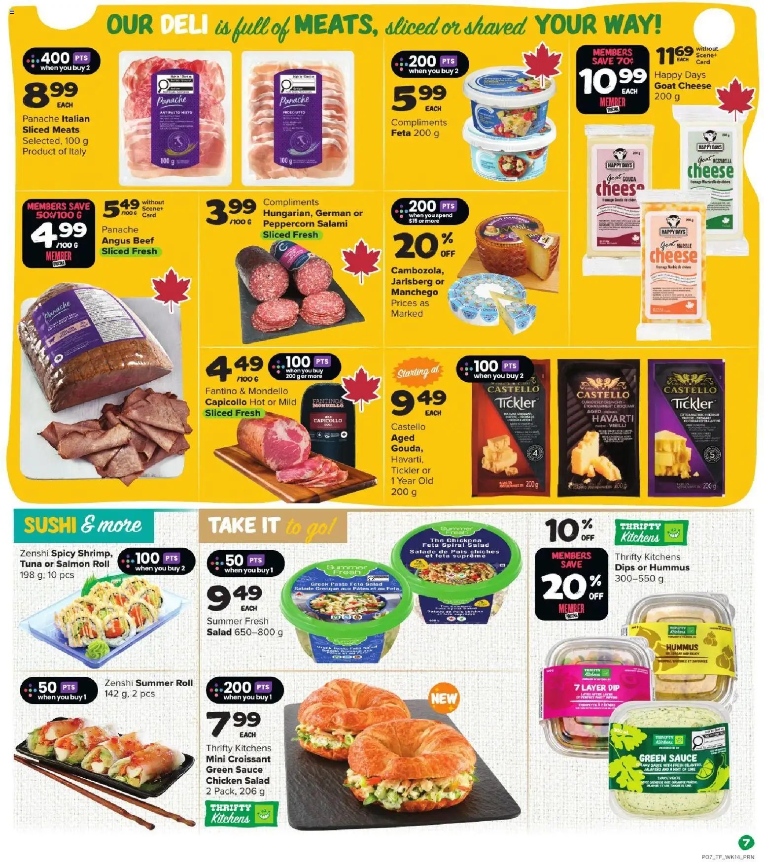 Thrifty Foods weekly flyer / circulaire
