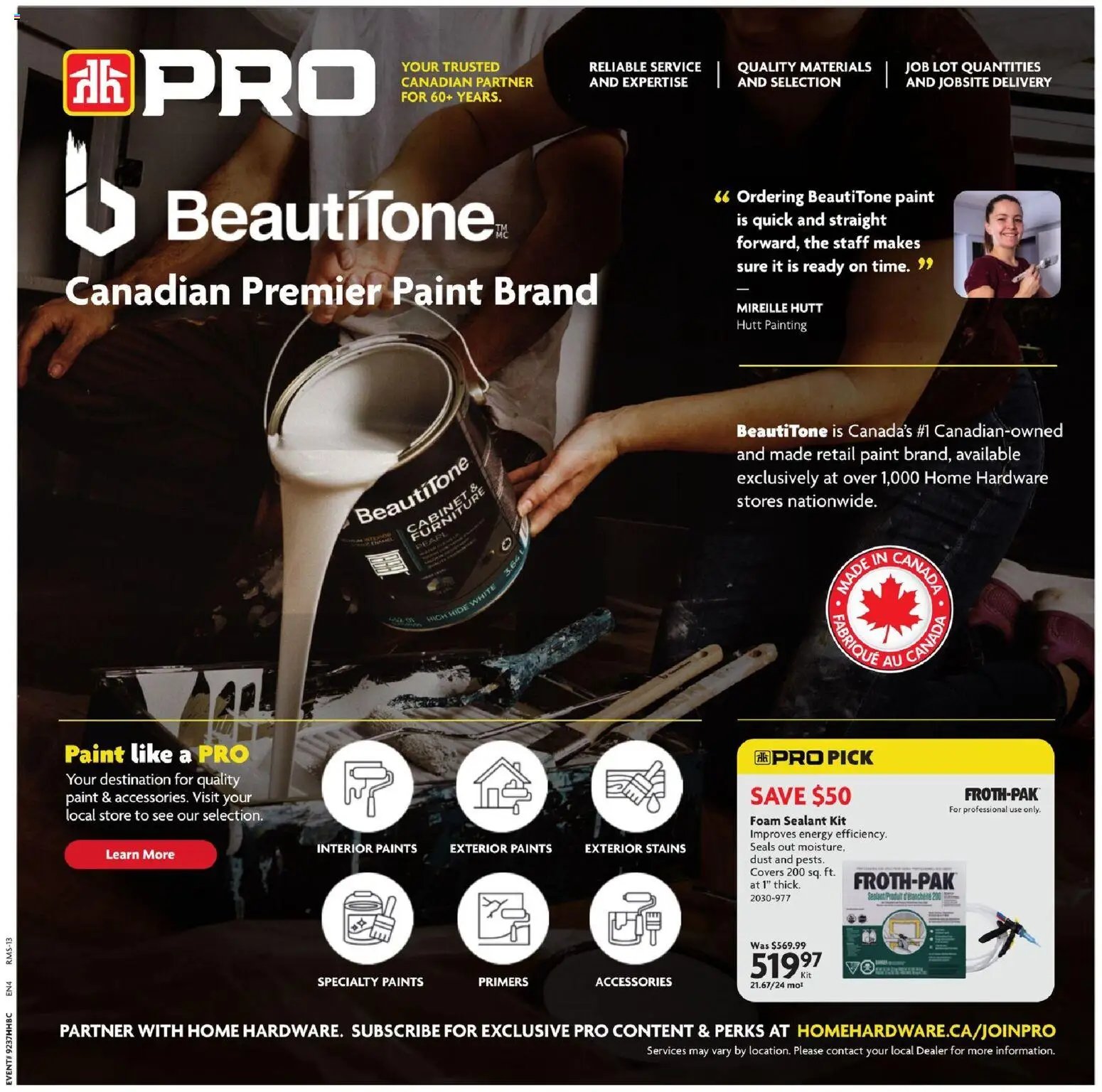 Home Hardware weekly flyer / circulaire