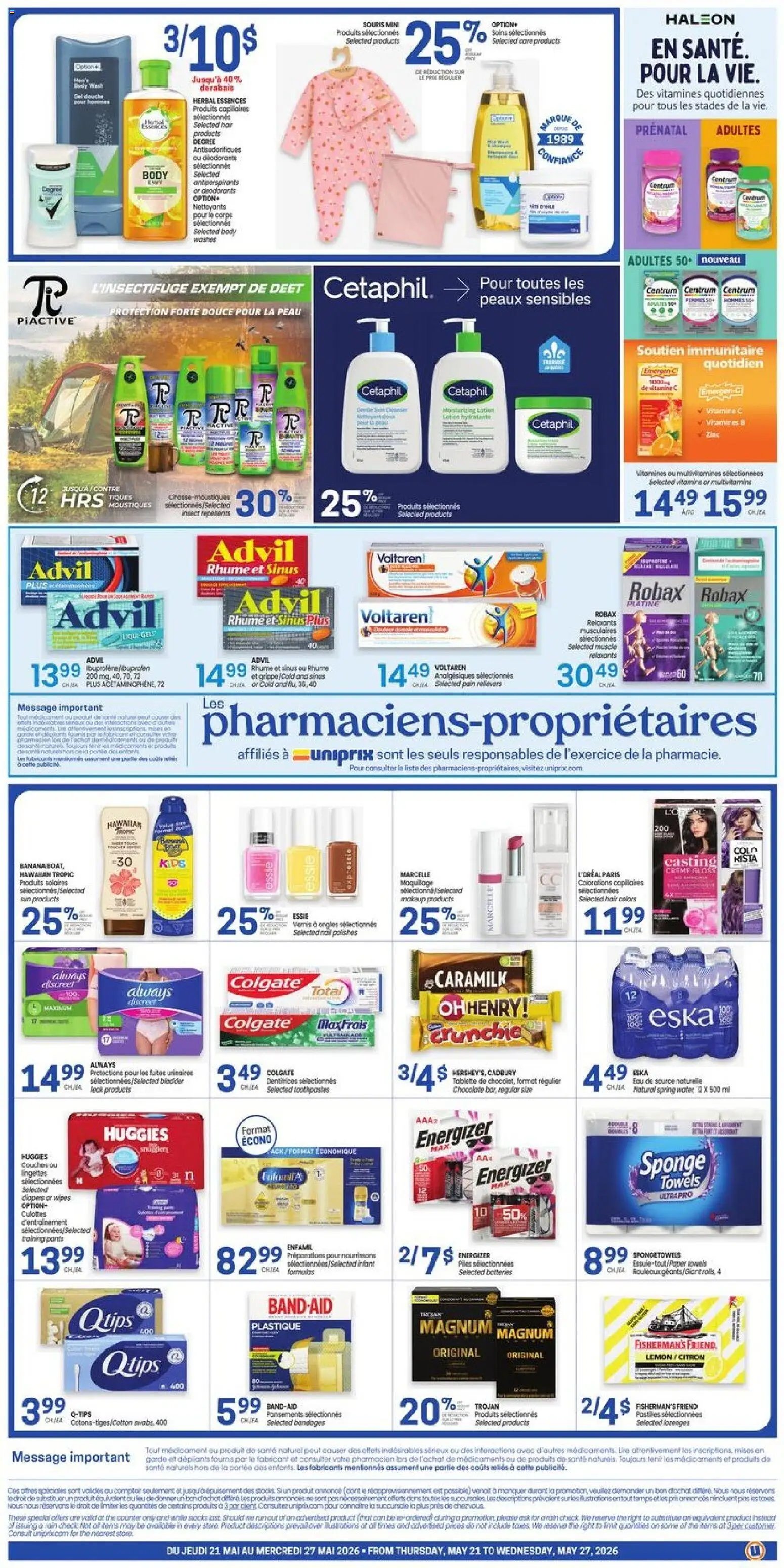 Uniprix weekly flyer / circulaire (2026-05-21 - 2026-05-27) | 2