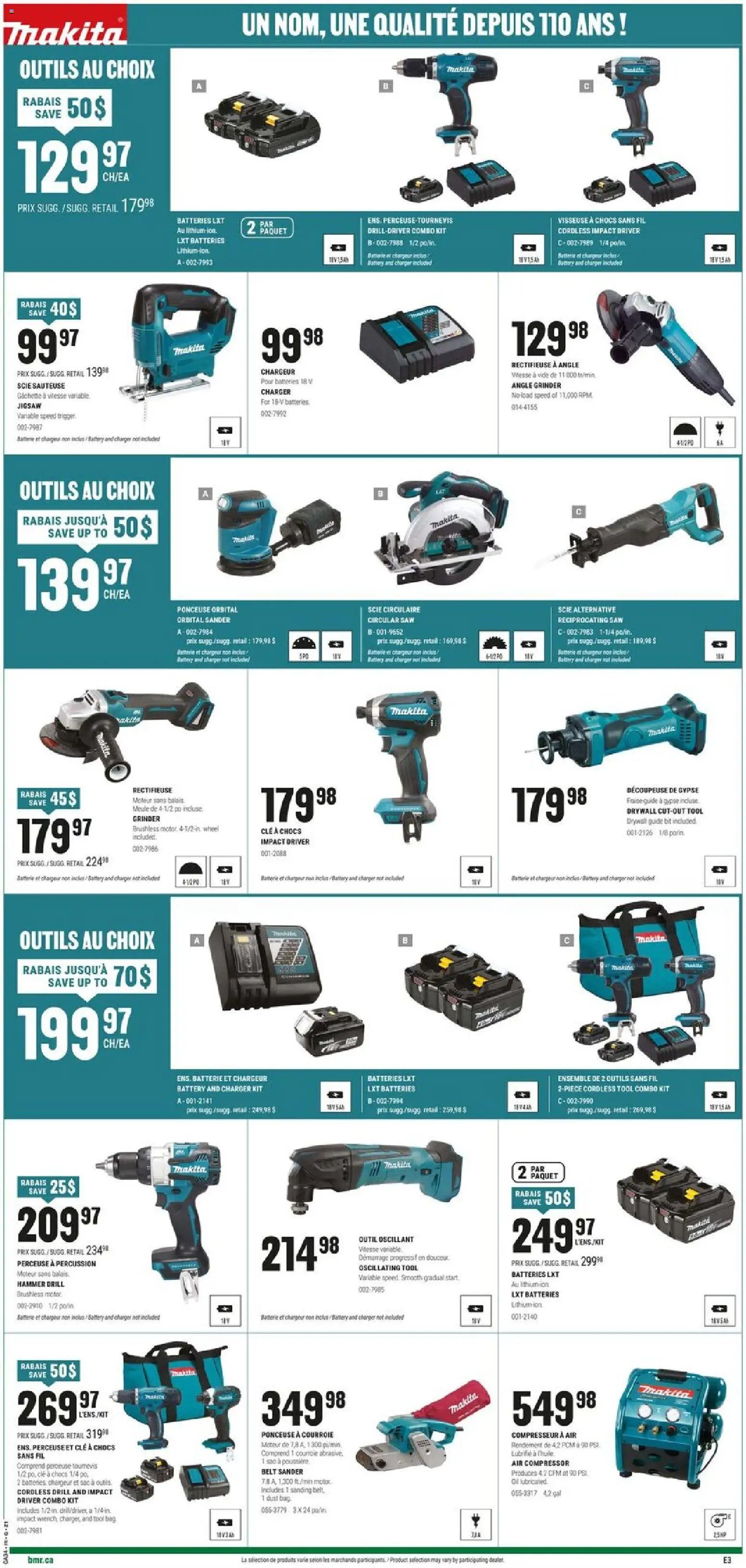 BMR weekly flyer / circulaire