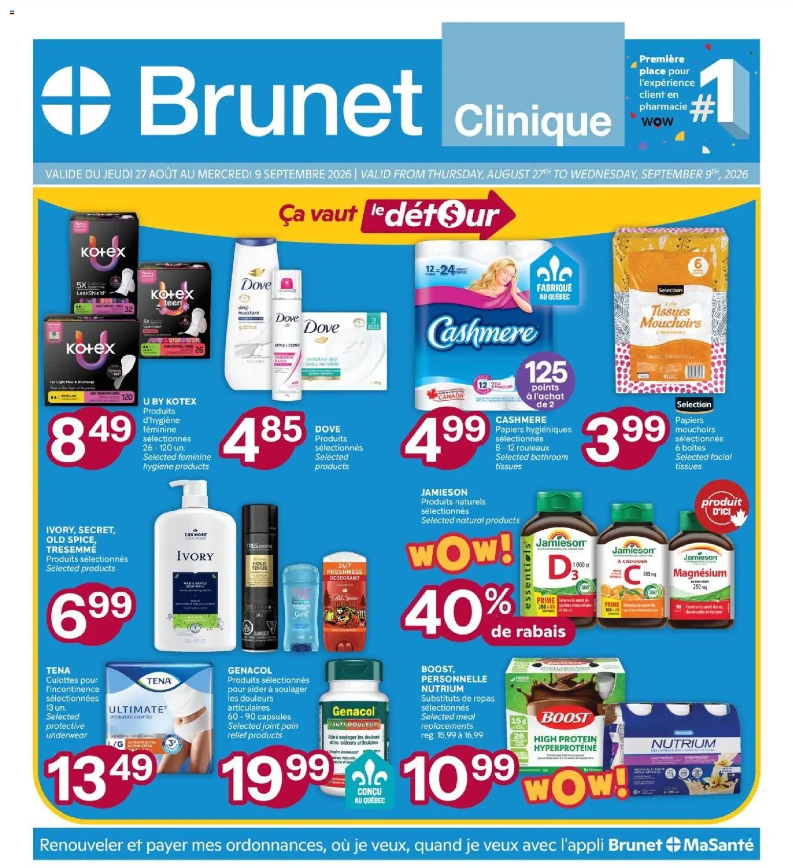 Brunet flyer - Clinique