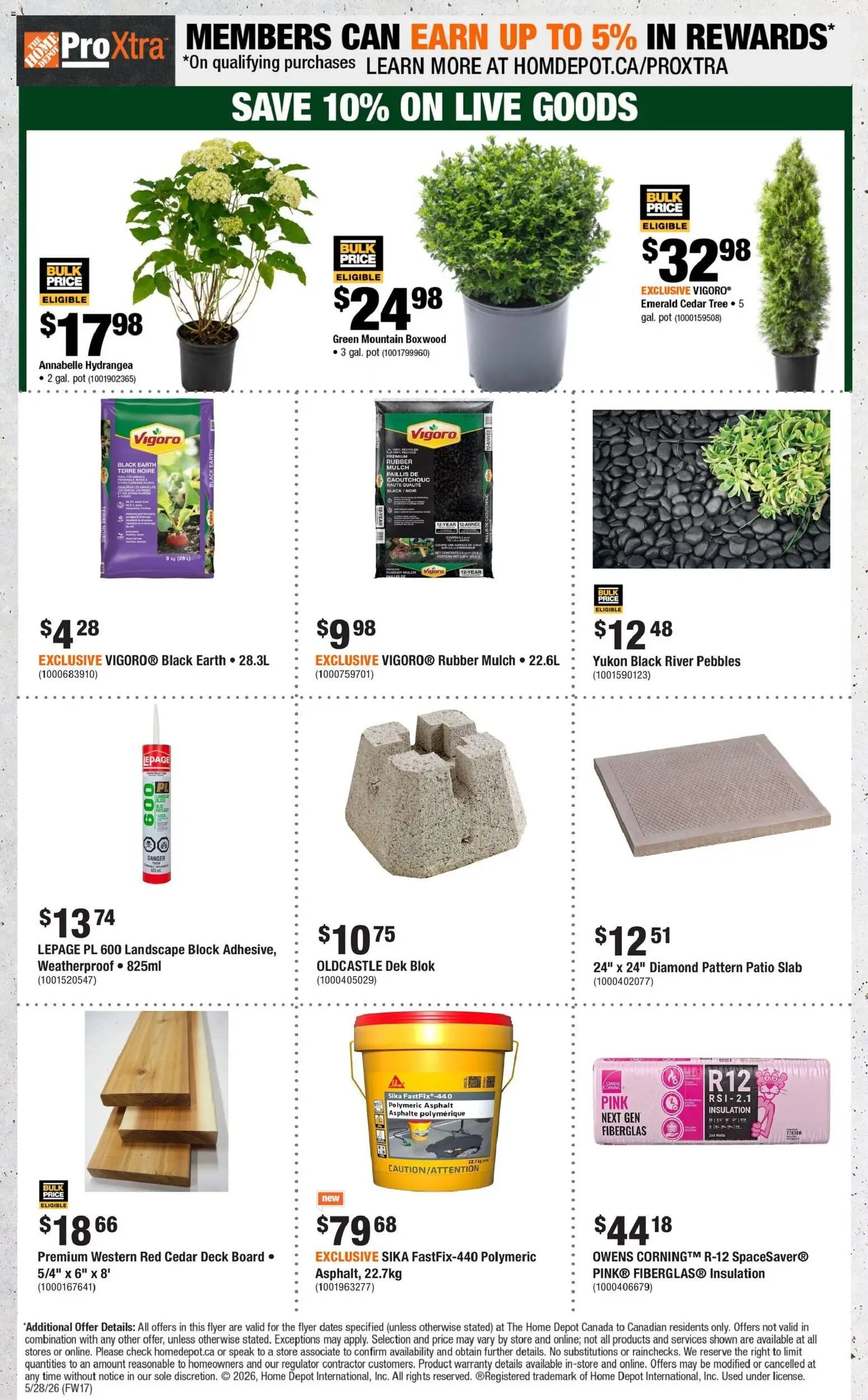 Home Depot weekly flyer -QC