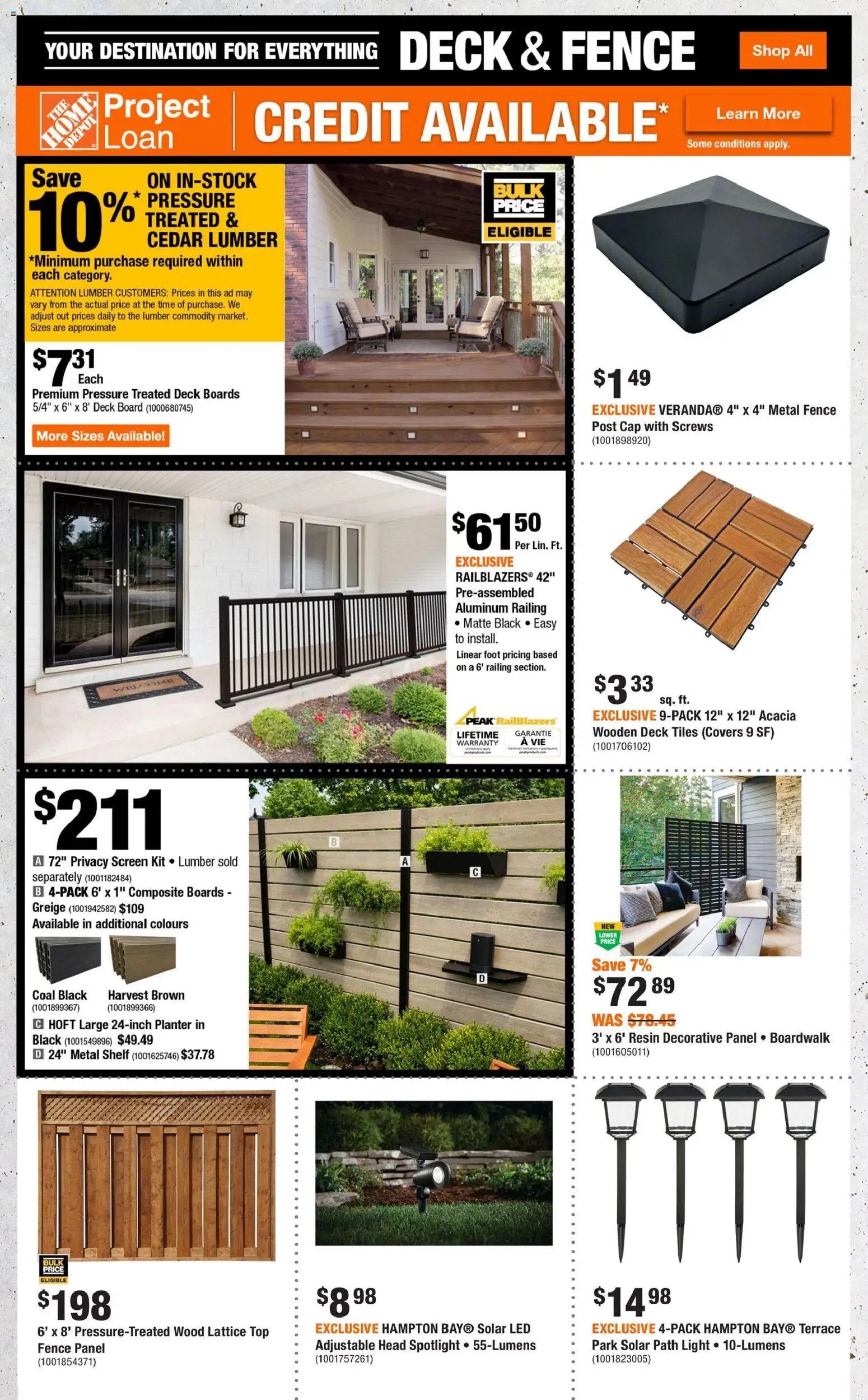 Home Depot weekly flyer -QC