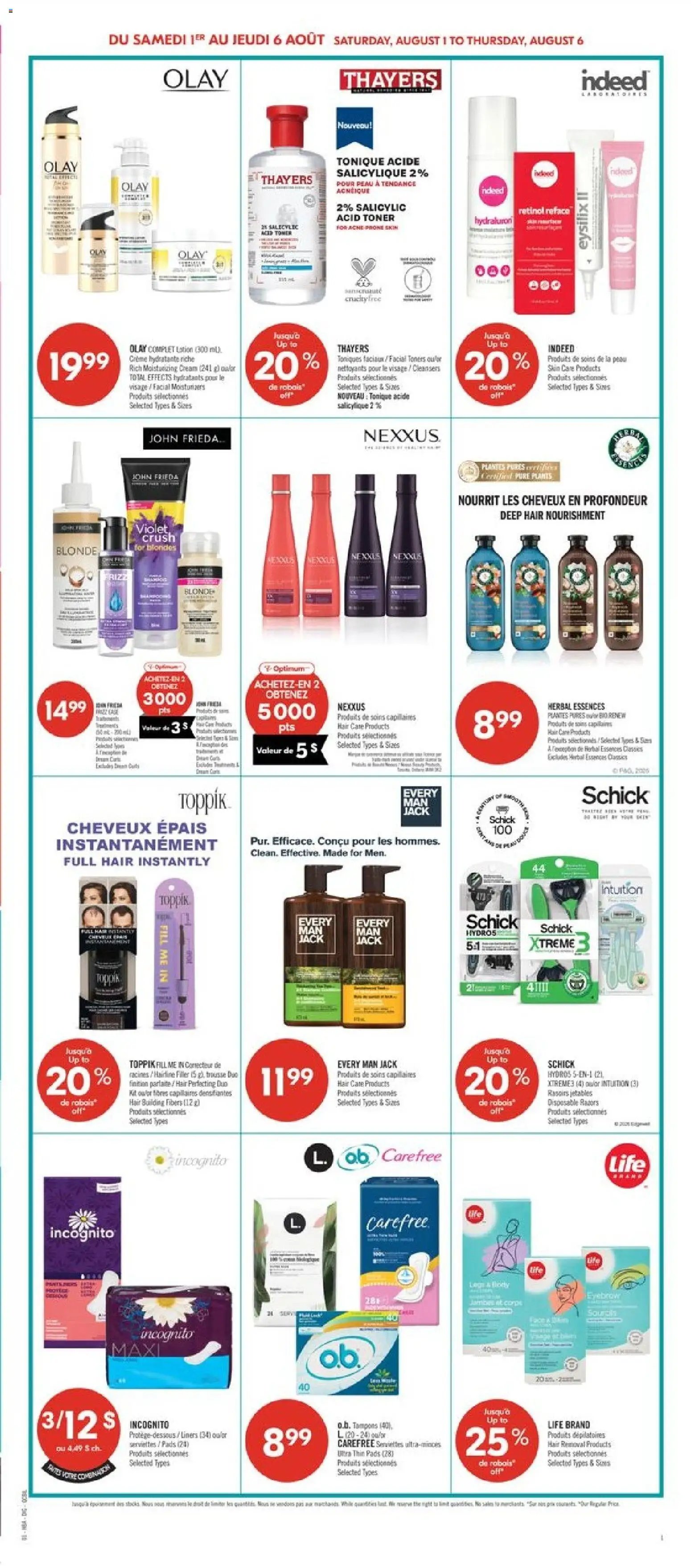 Pharmaprix weekly flyer / circulaire