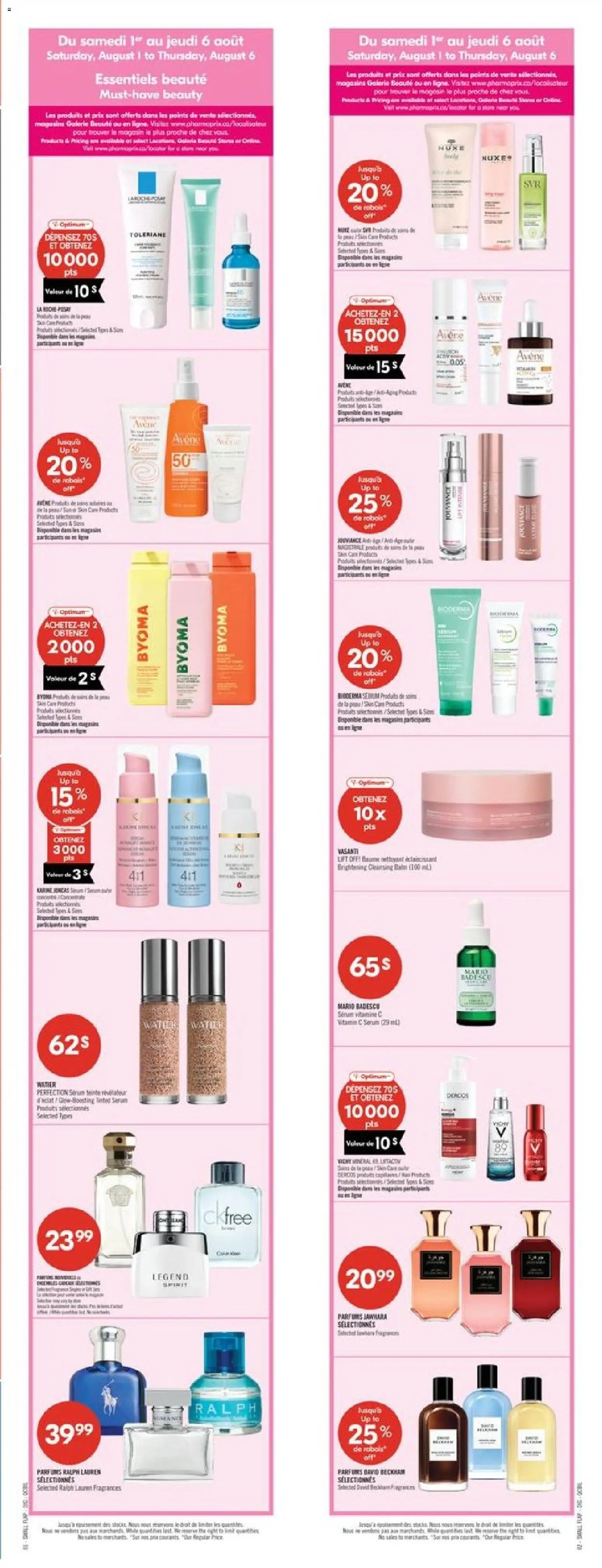 Pharmaprix weekly flyer / circulaire