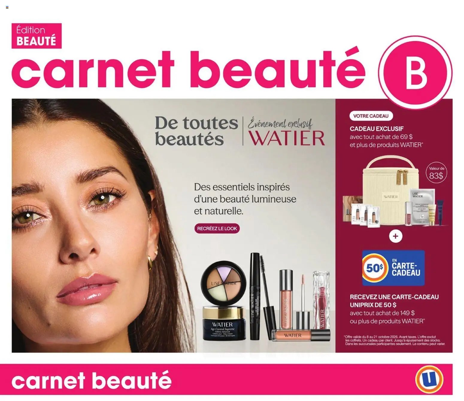 Uniprix - Carnet beauté