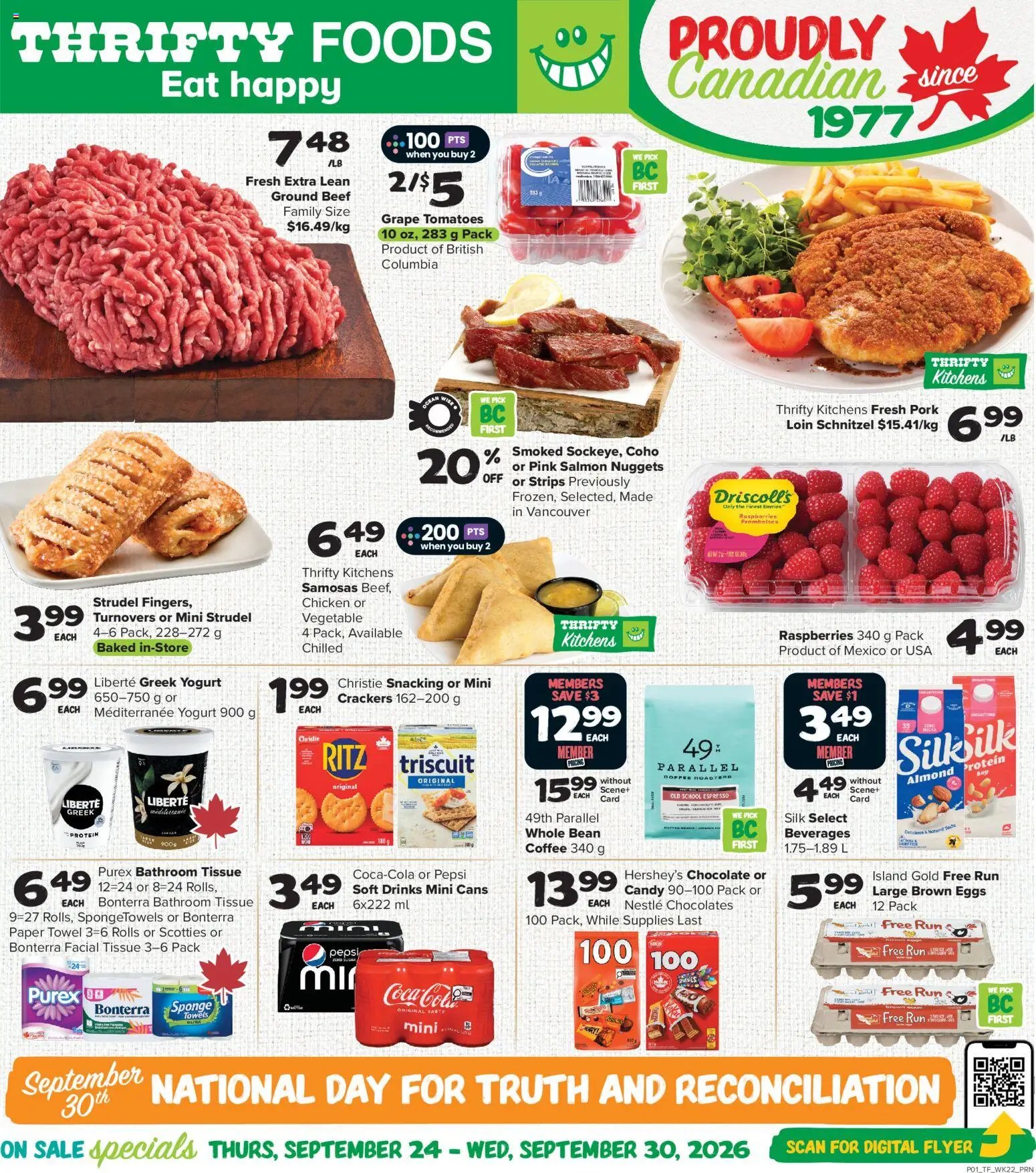Thrifty Foods weekly flyer / circulaire