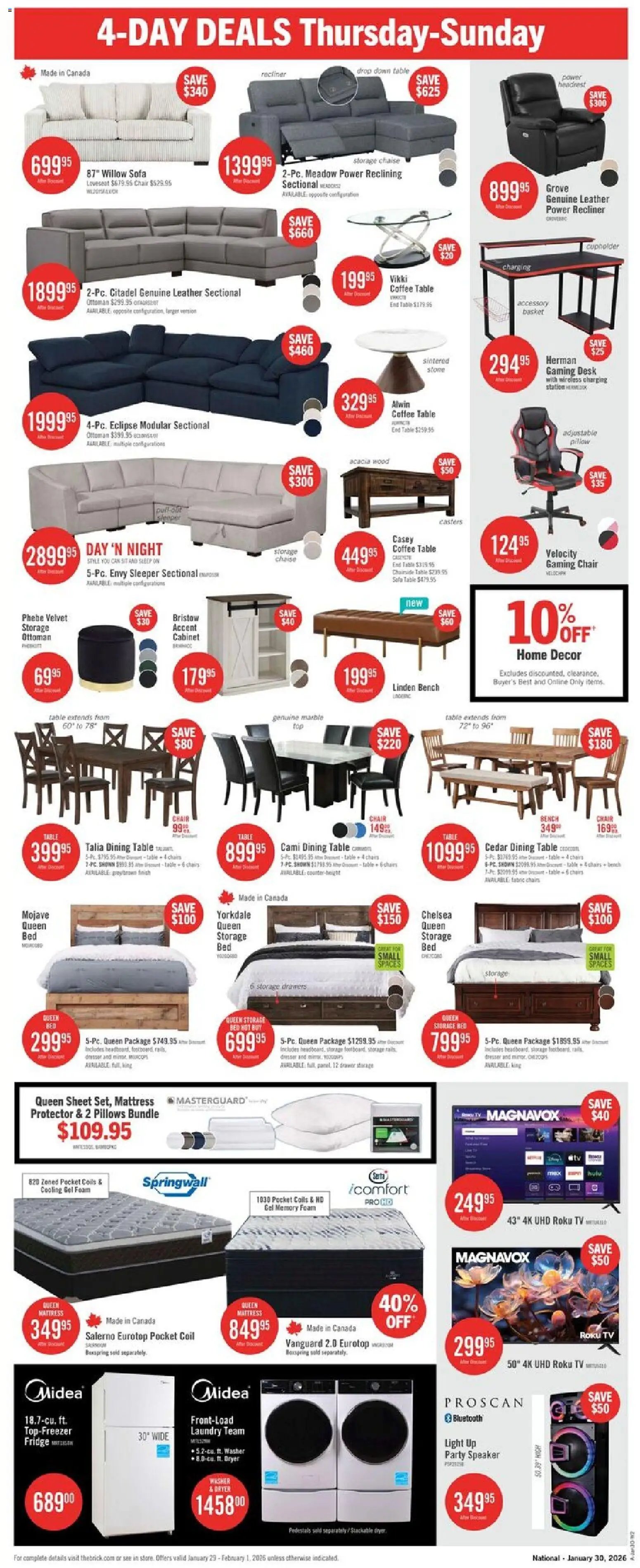 The Brick weekly flyer / circulaire