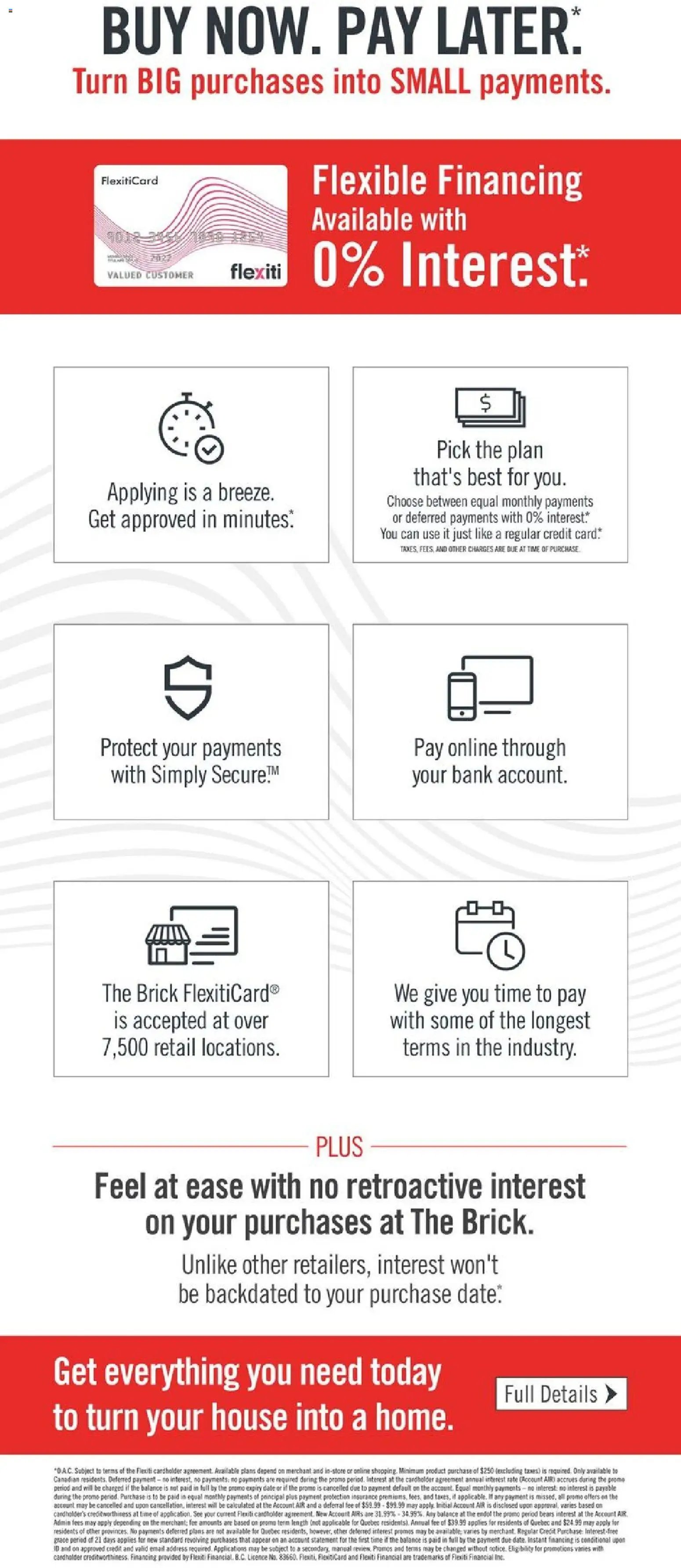 The Brick weekly flyer / circulaire