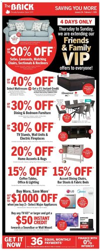 The Brick weekly flyer / circulaire