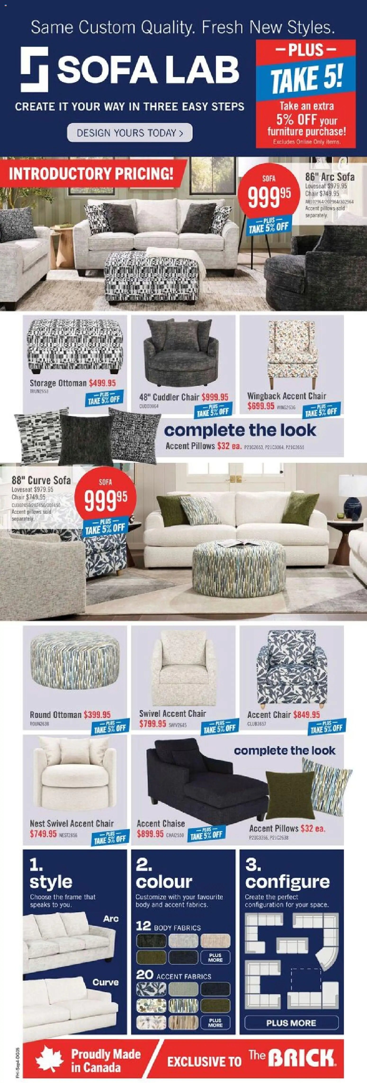The Brick weekly flyer / circulaire