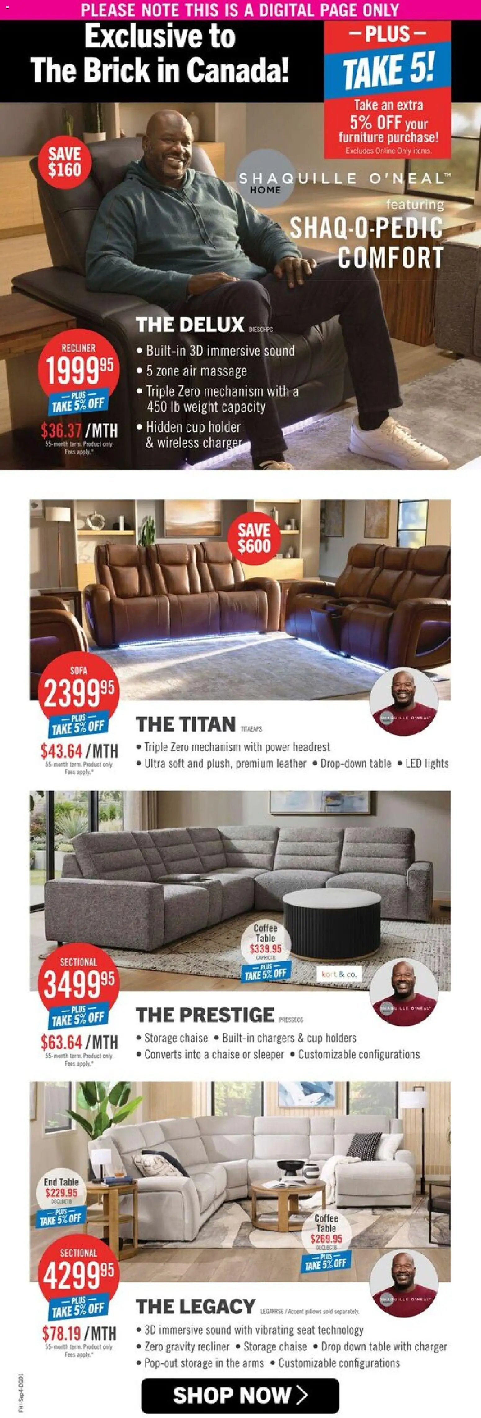The Brick weekly flyer / circulaire