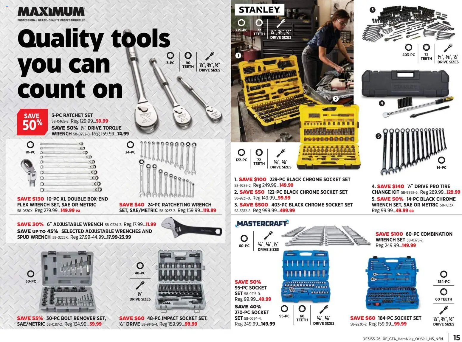 Canadian Tire flyer - The Ultimate Tool Guide