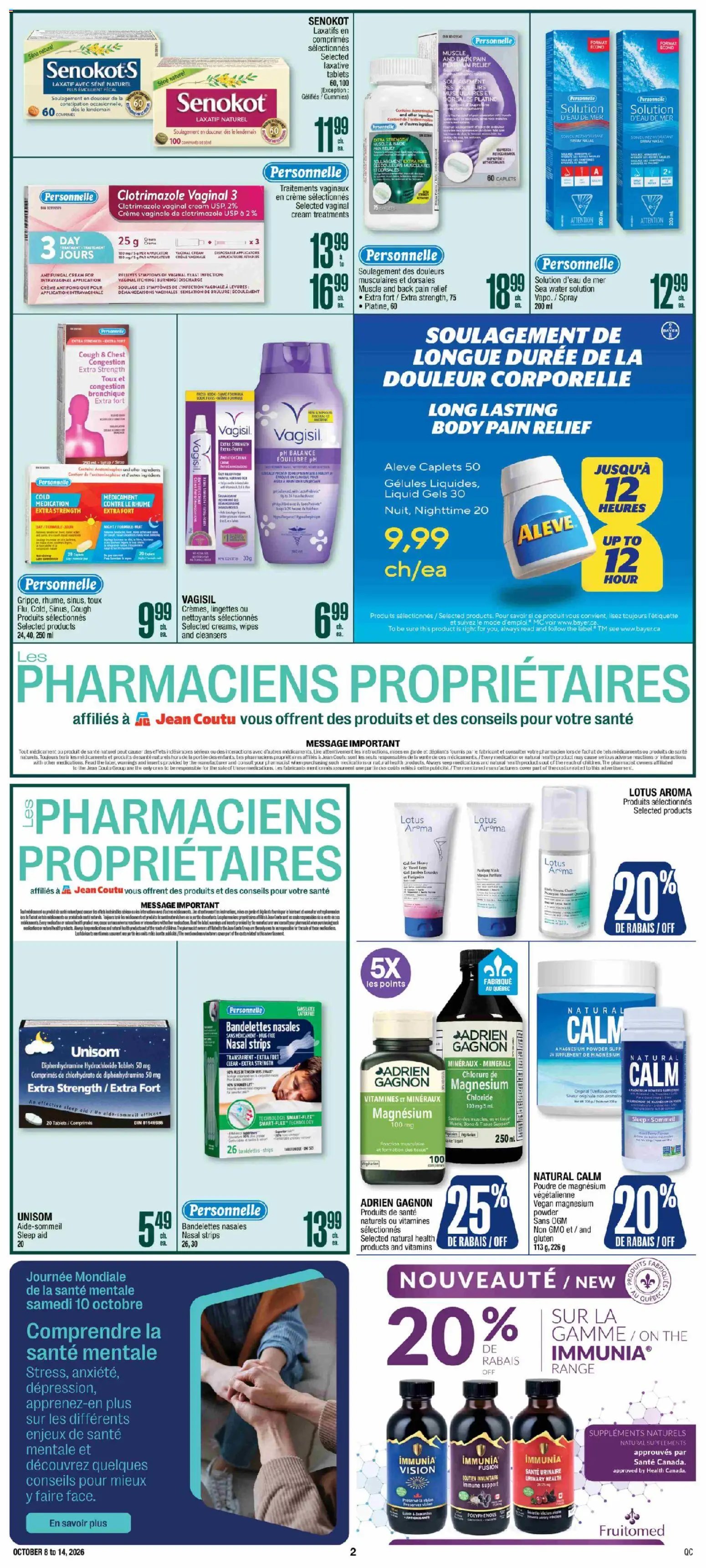 Jean Coutu circulaire - Encart Pharmacien