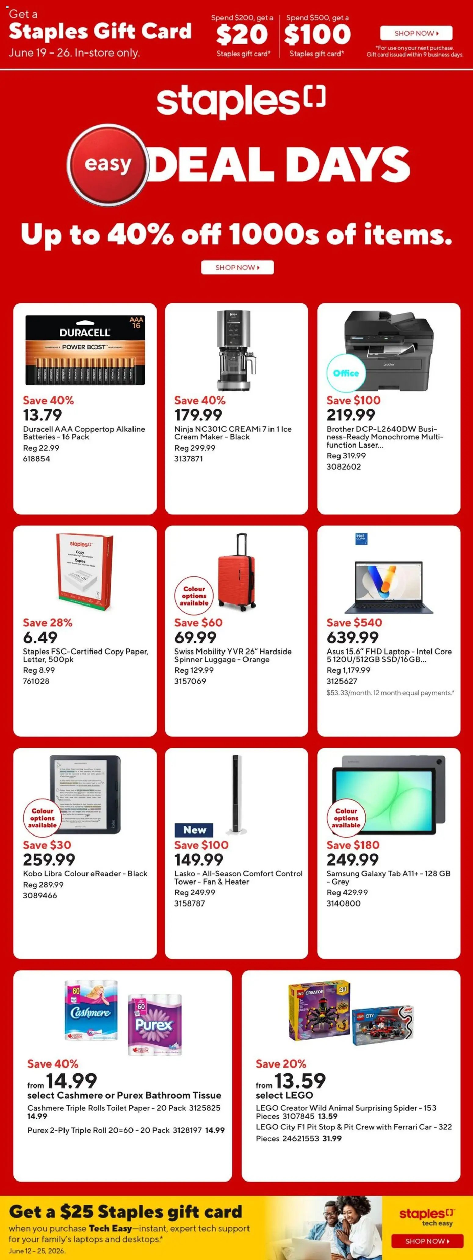 Staples weekly flyer / circulaire