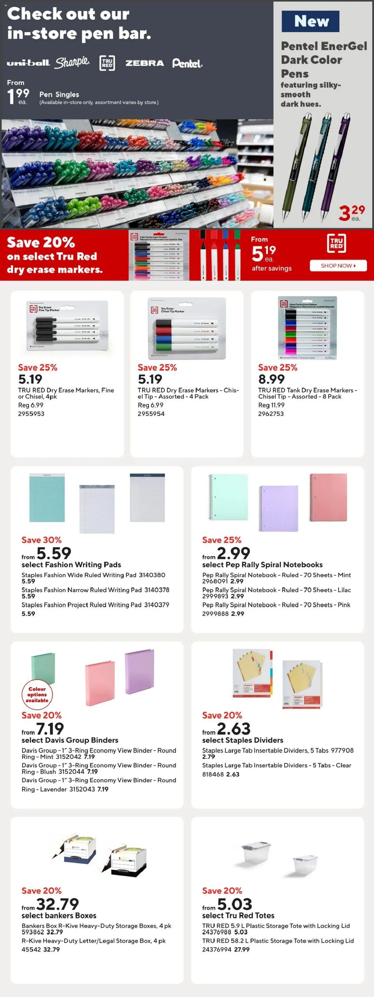 Staples weekly flyer / circulaire