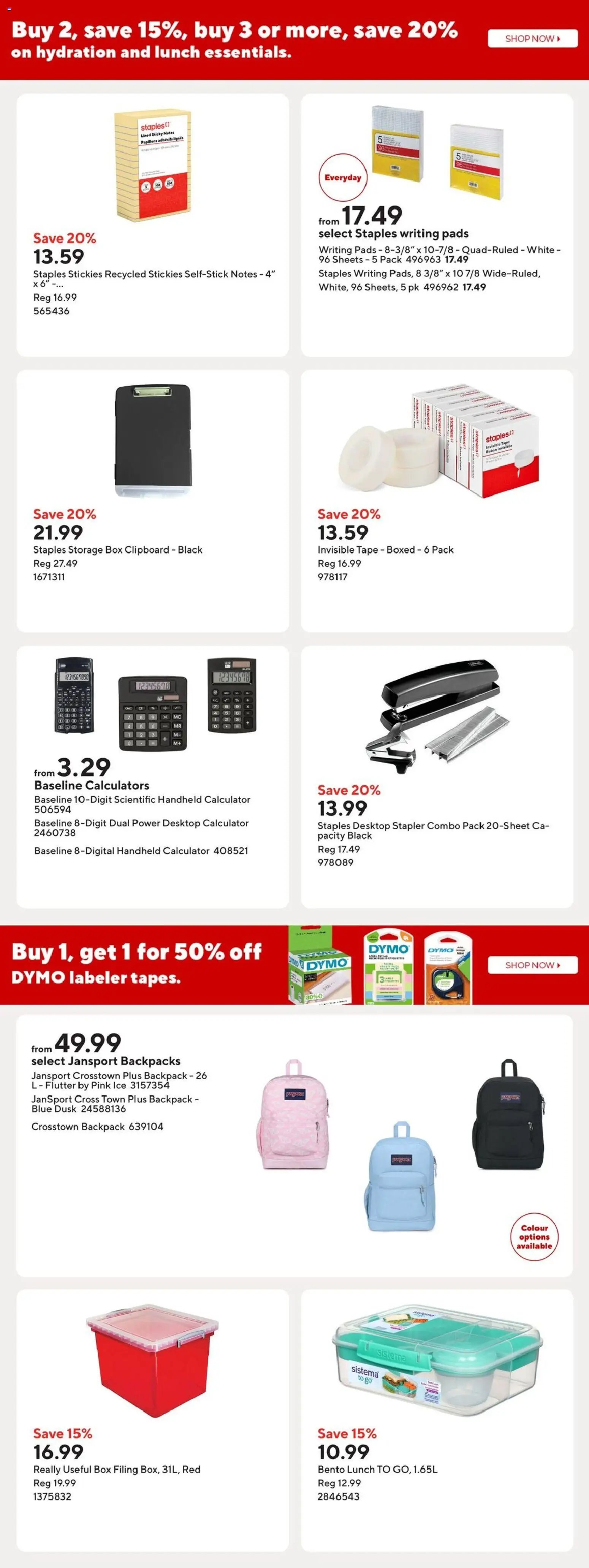Staples weekly flyer / circulaire