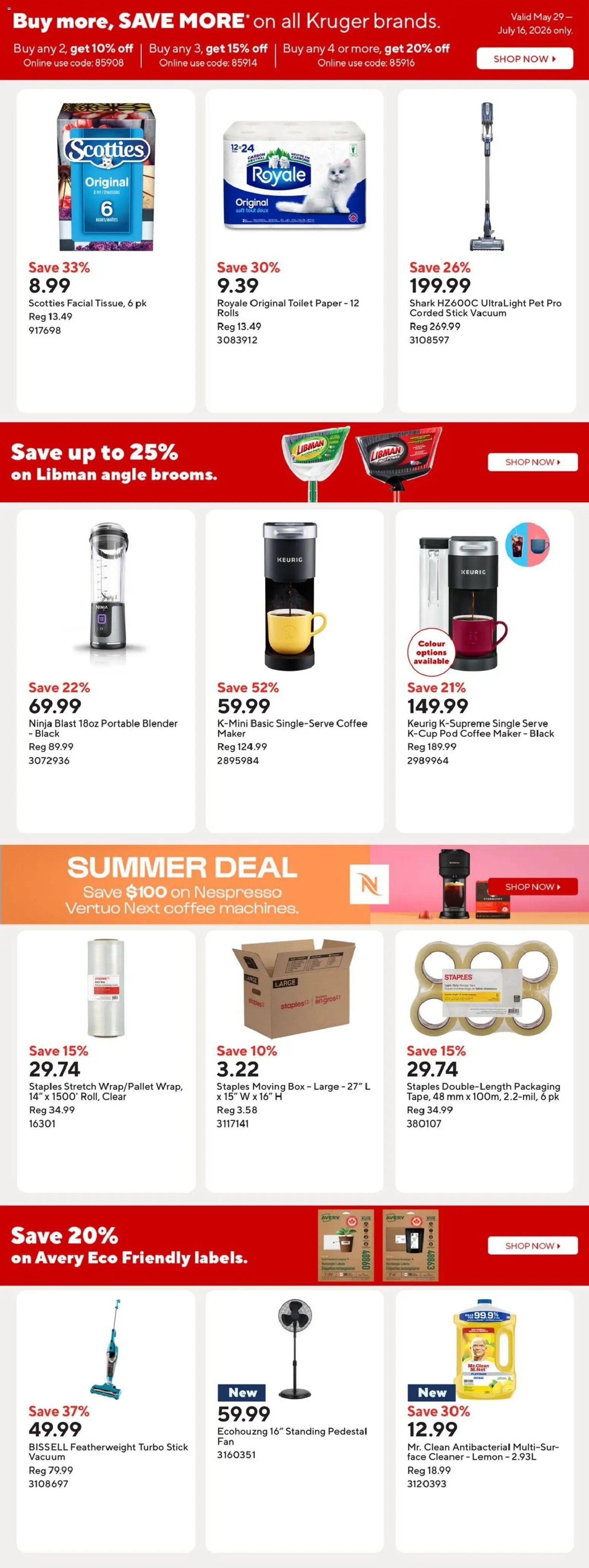 Staples weekly flyer / circulaire