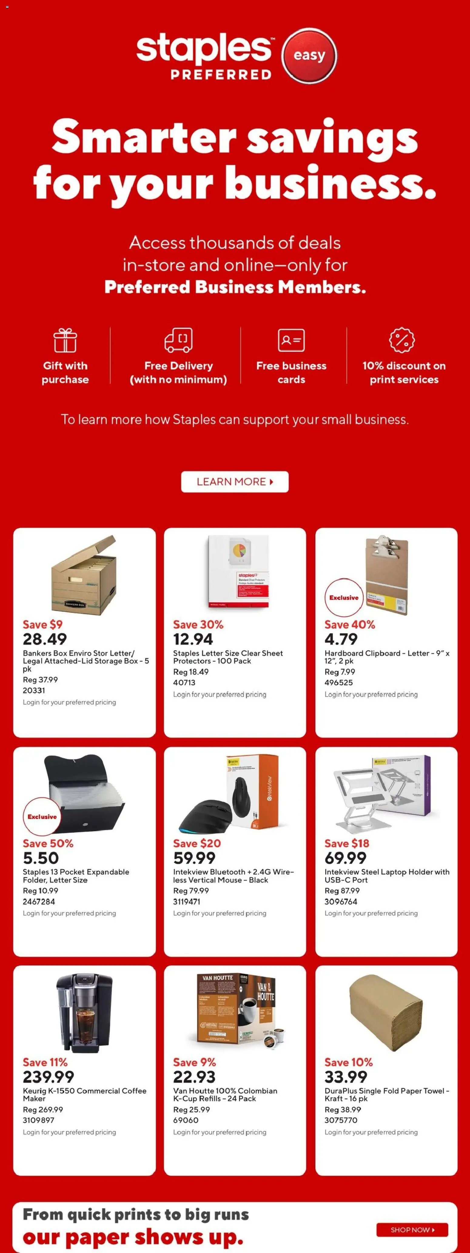 Staples weekly flyer / circulaire