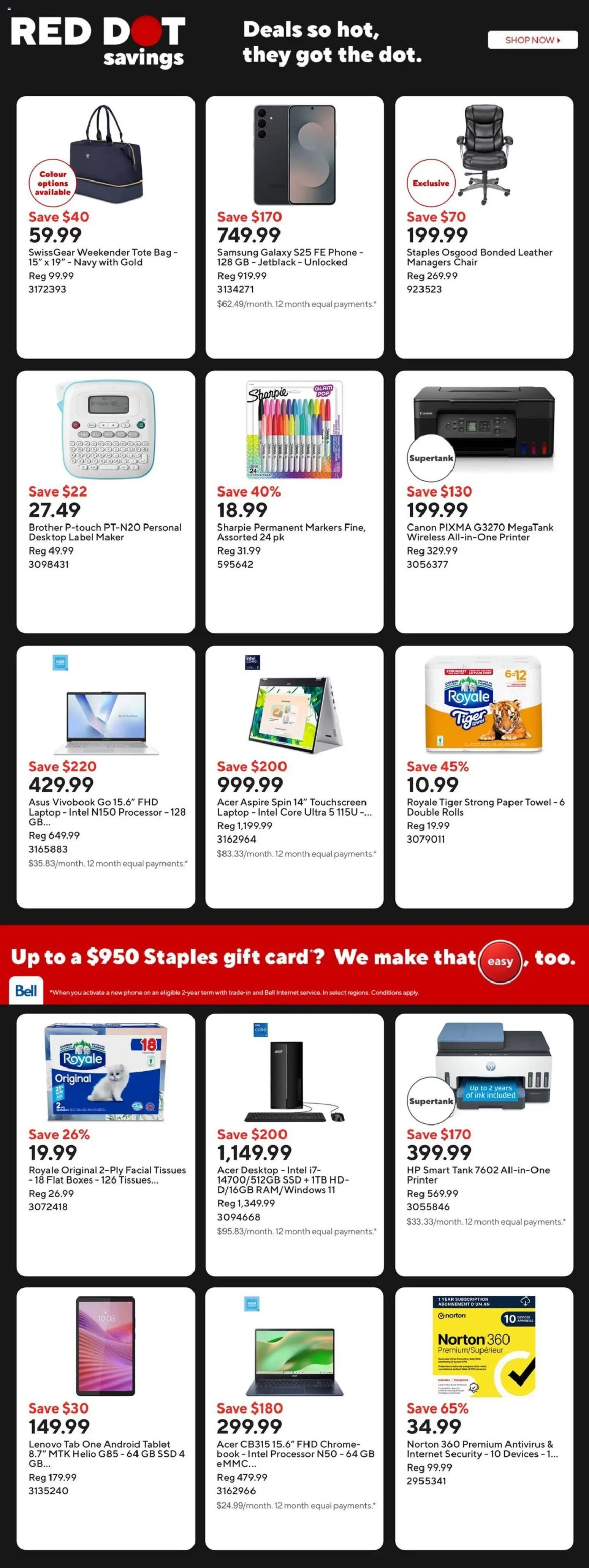 Staples weekly flyer / circulaire