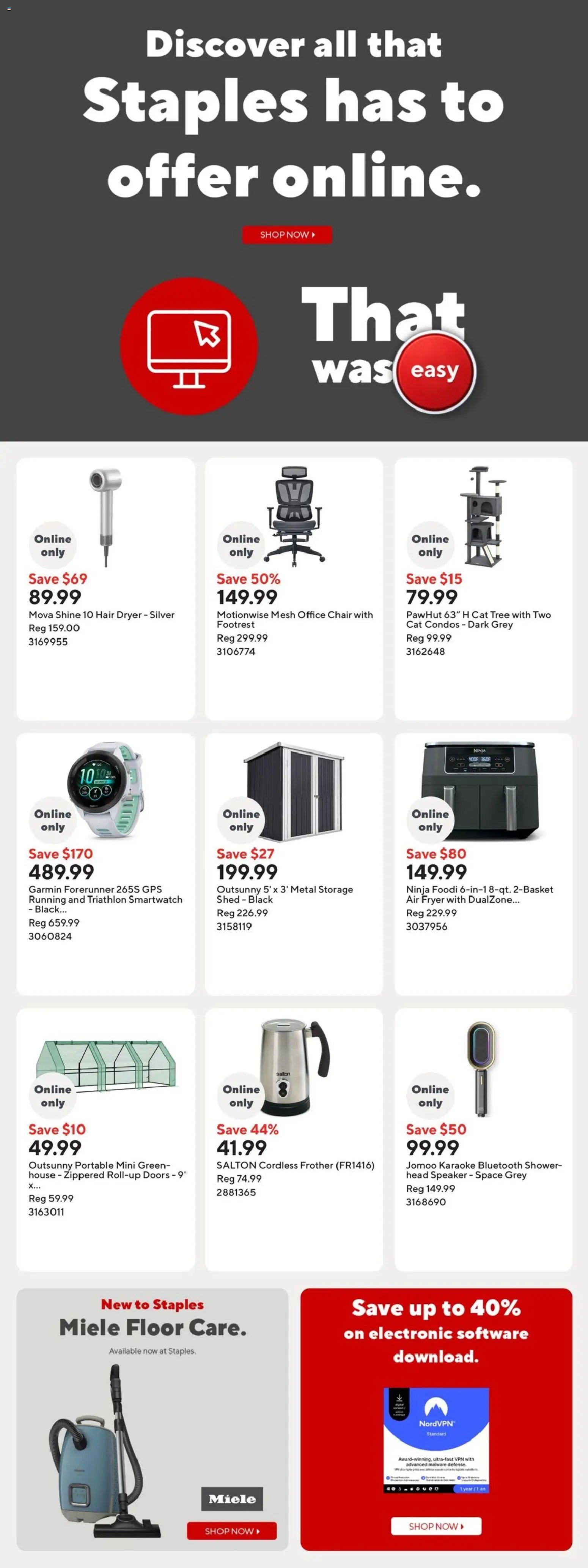 Staples weekly flyer / circulaire