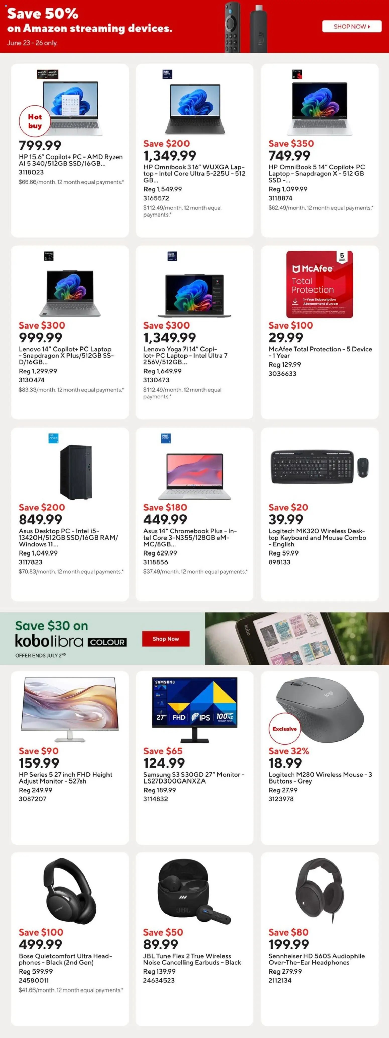 Staples weekly flyer / circulaire