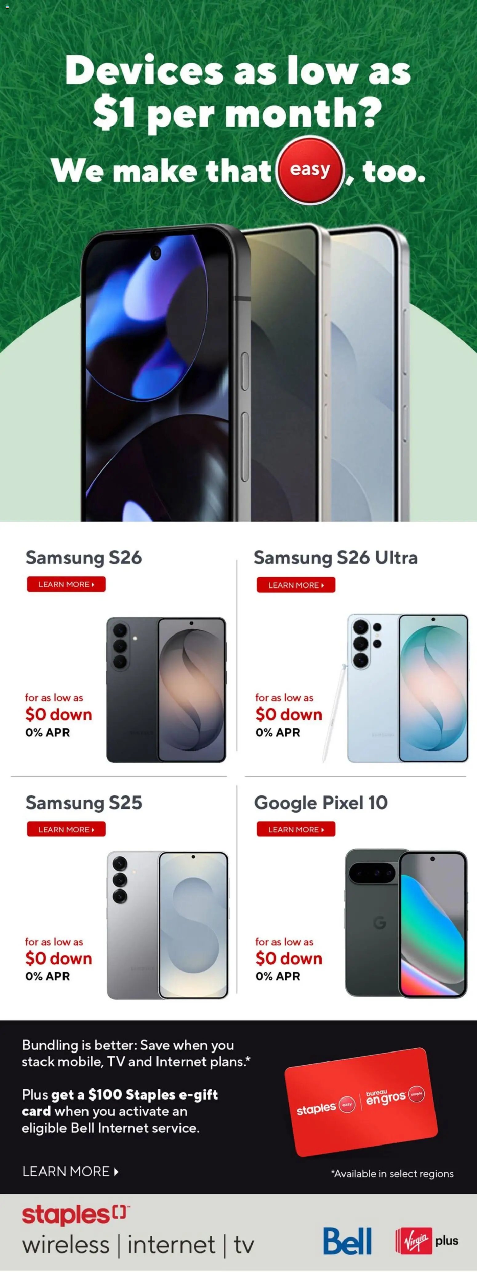 Staples weekly flyer / circulaire