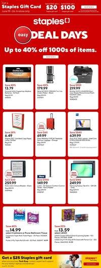Staples weekly flyer / circulaire