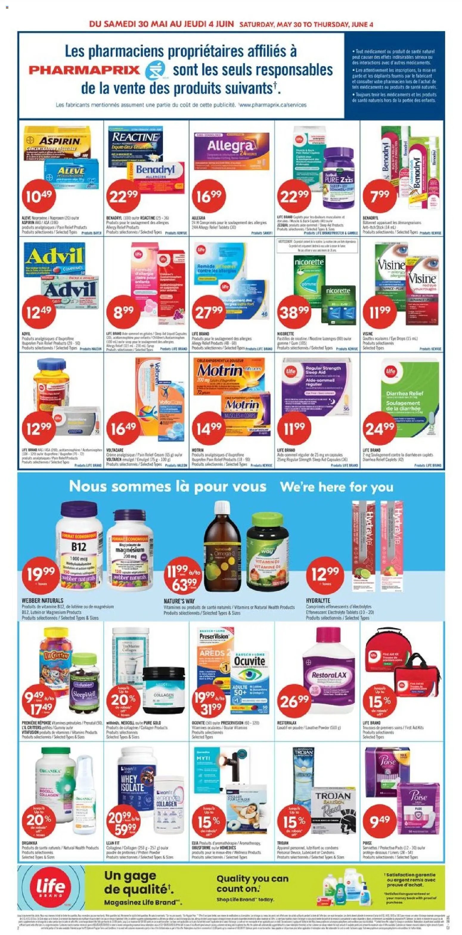 Pharmaprix weekly flyer / circulaire