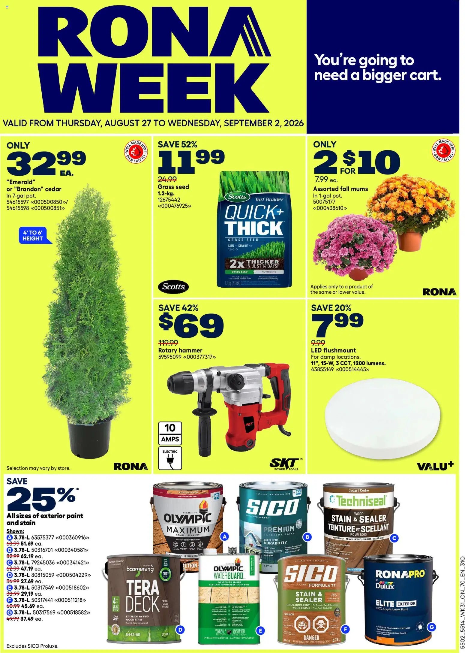 Rona weekly flyer