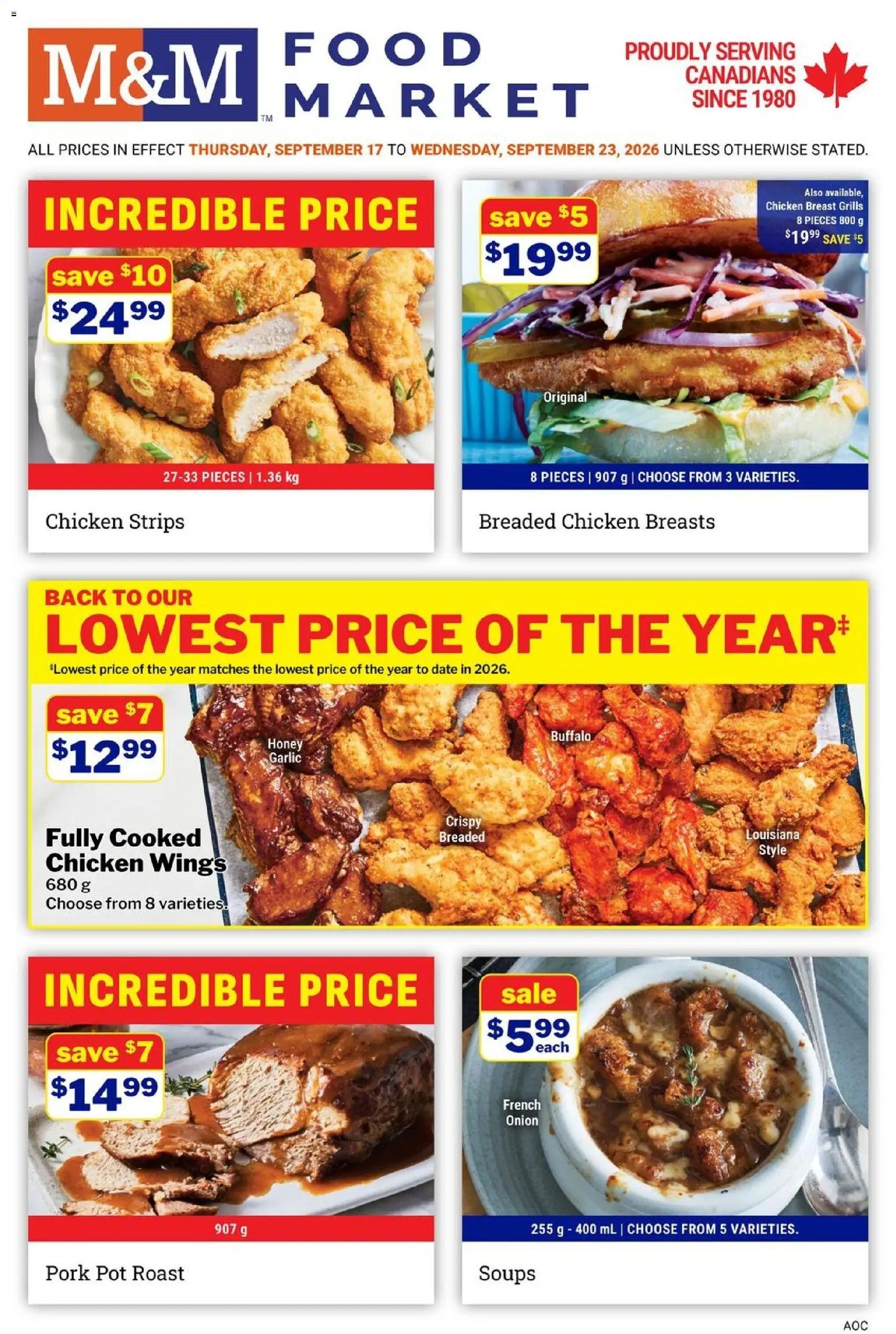 M&M Food Market weekly flyer / circulaire