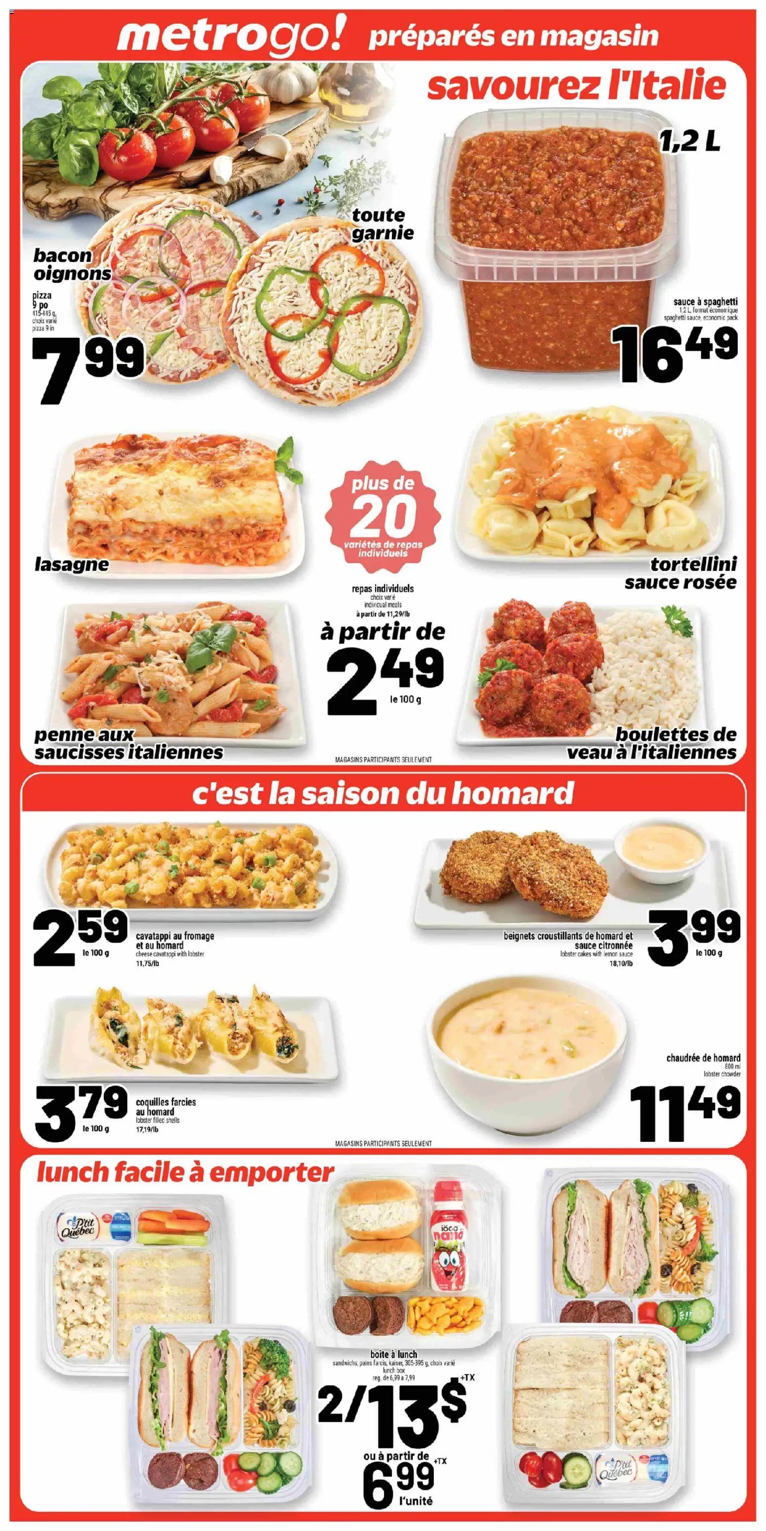 Metro weekly flyer / circulaire