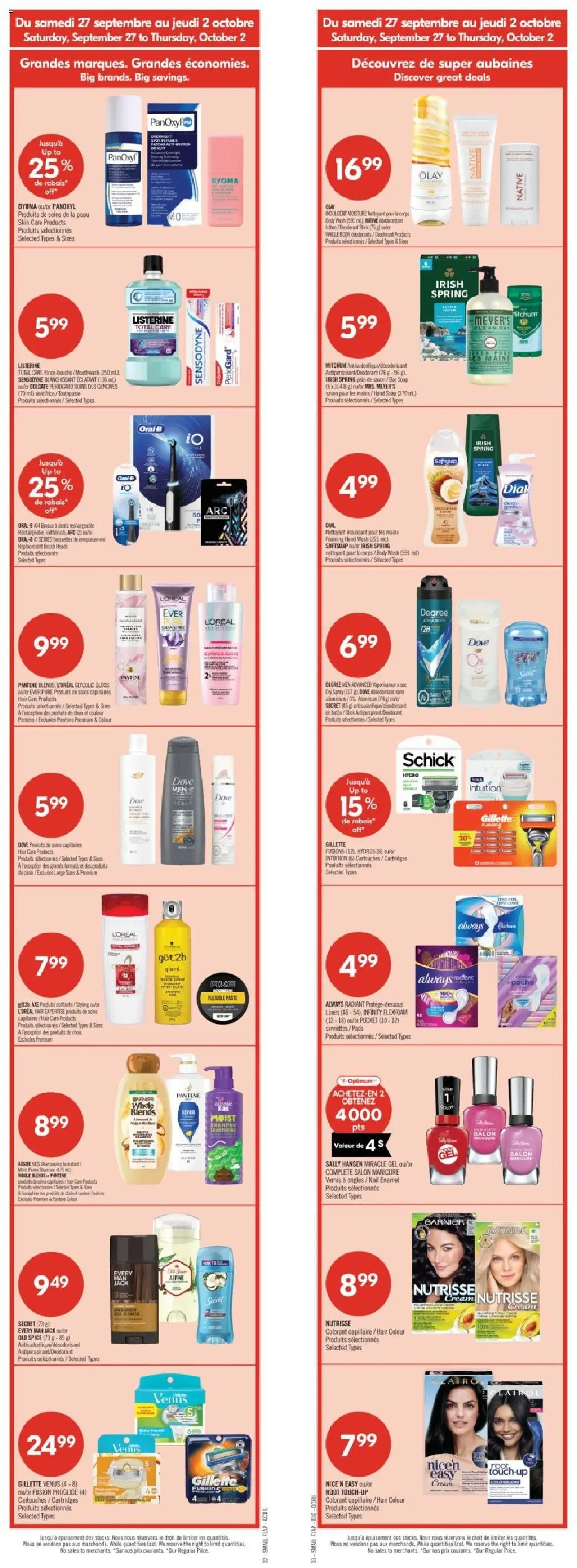 Pharmaprix weekly flyer / circulaire (2025-09-27 - 2025-10-02) | 1