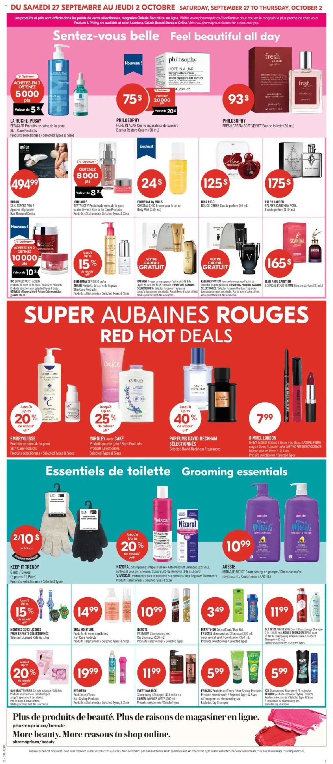 Pharmaprix weekly flyer / circulaire