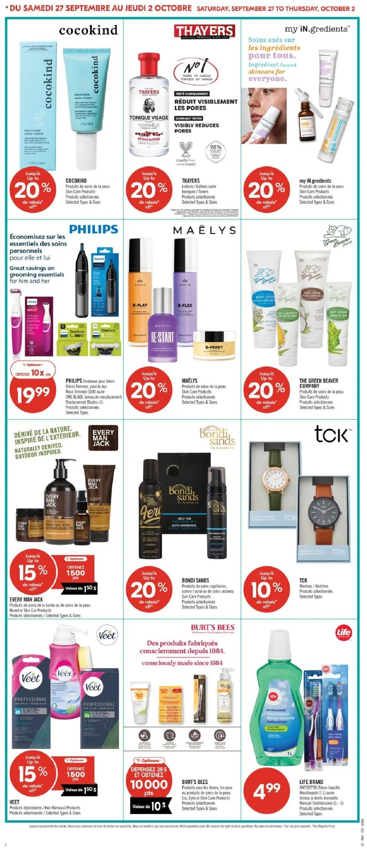 Pharmaprix weekly flyer / circulaire