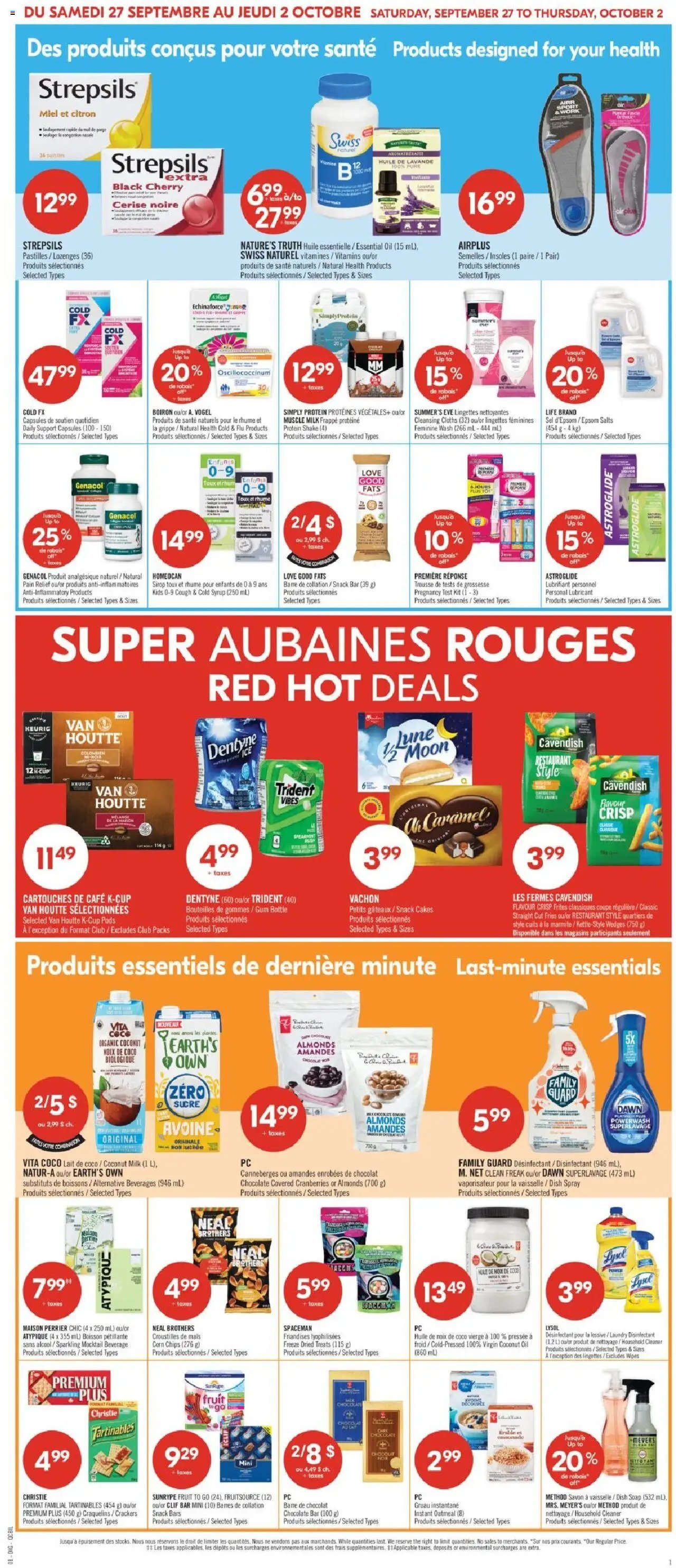 Pharmaprix weekly flyer / circulaire