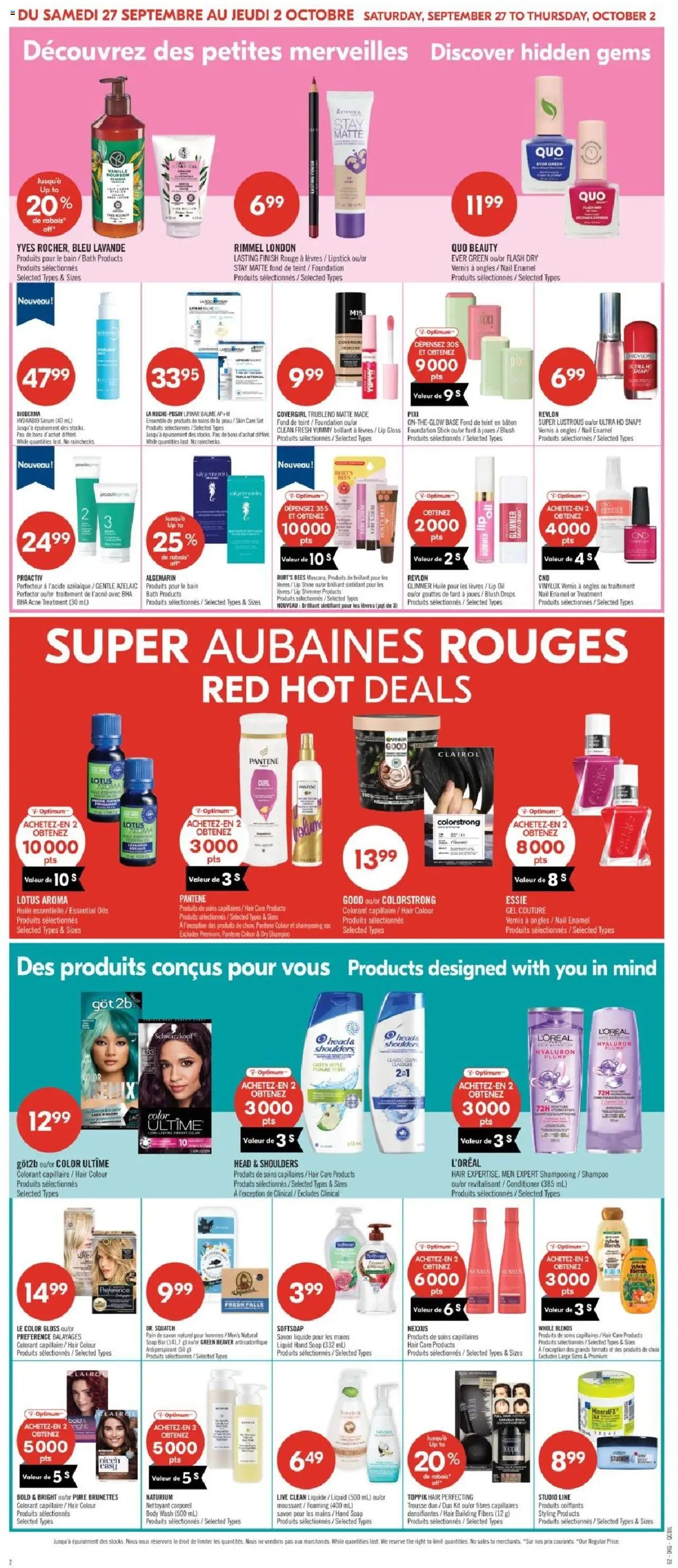 Pharmaprix weekly flyer / circulaire