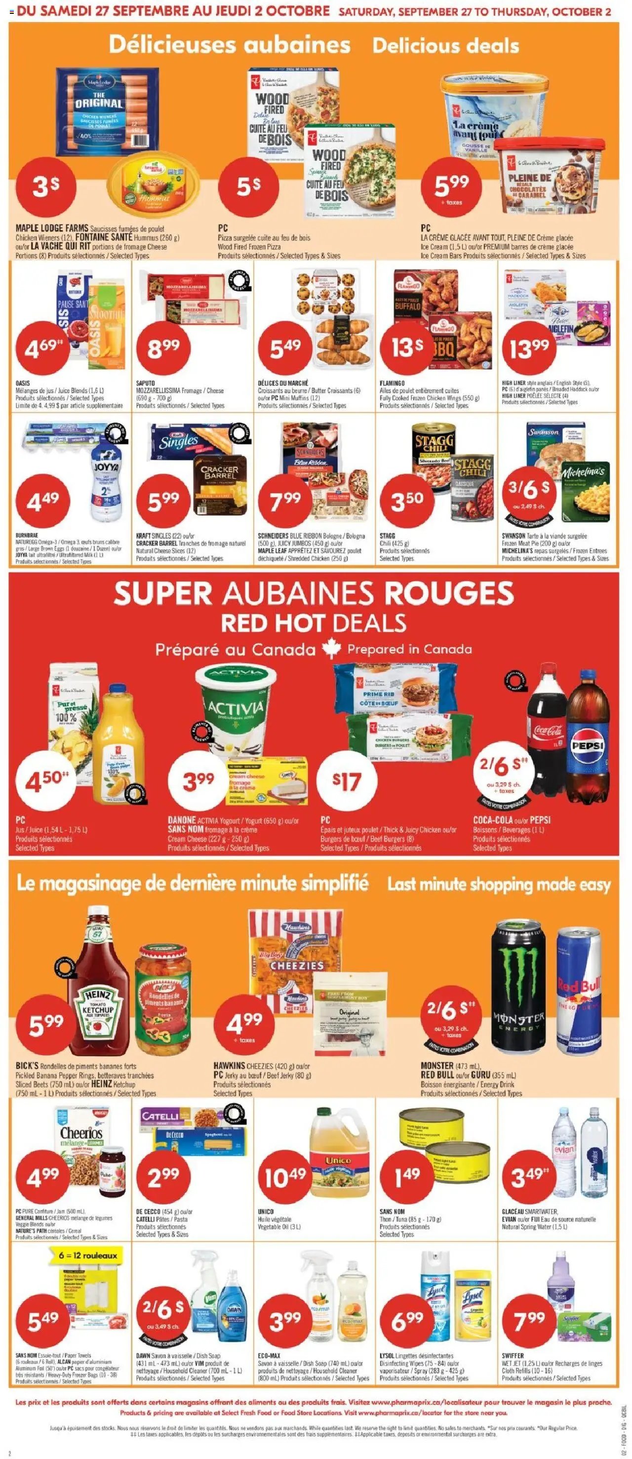 Pharmaprix weekly flyer / circulaire