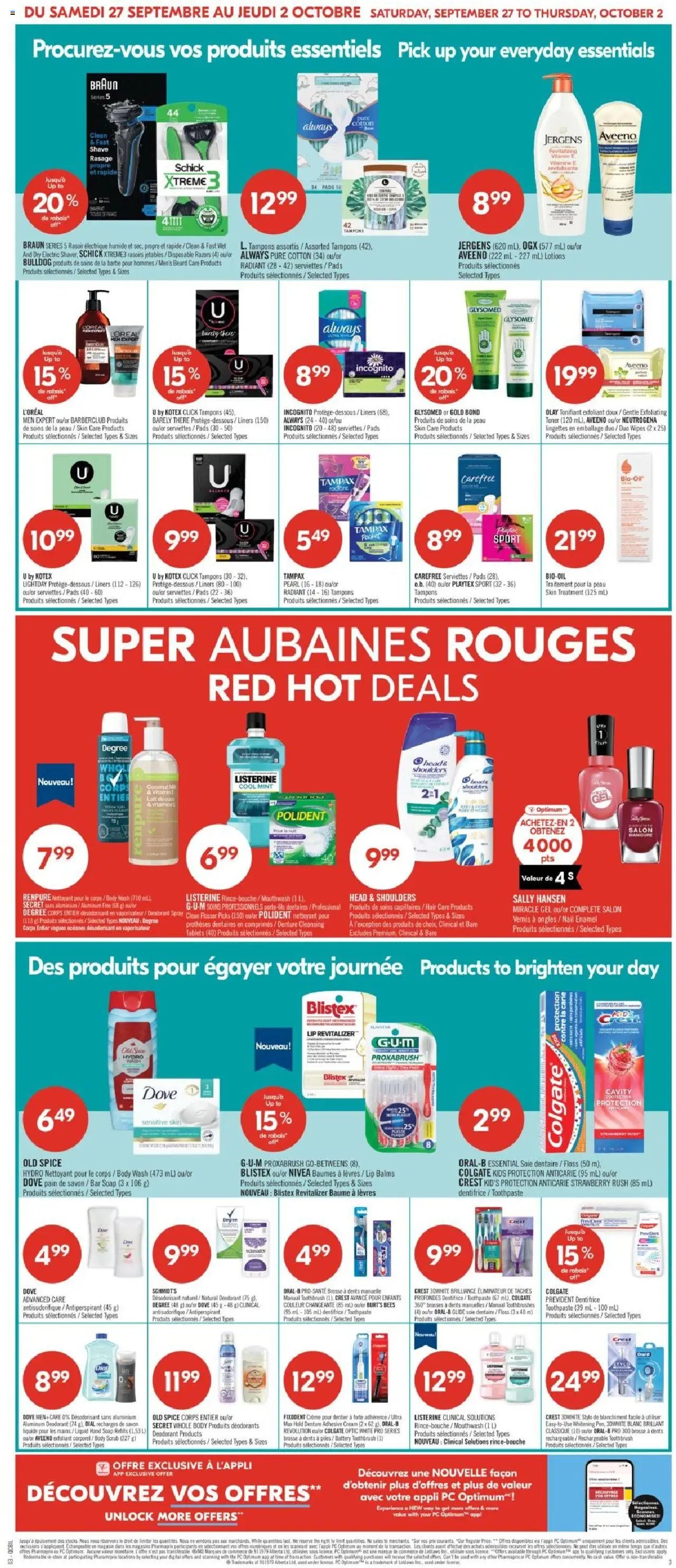 Pharmaprix weekly flyer / circulaire