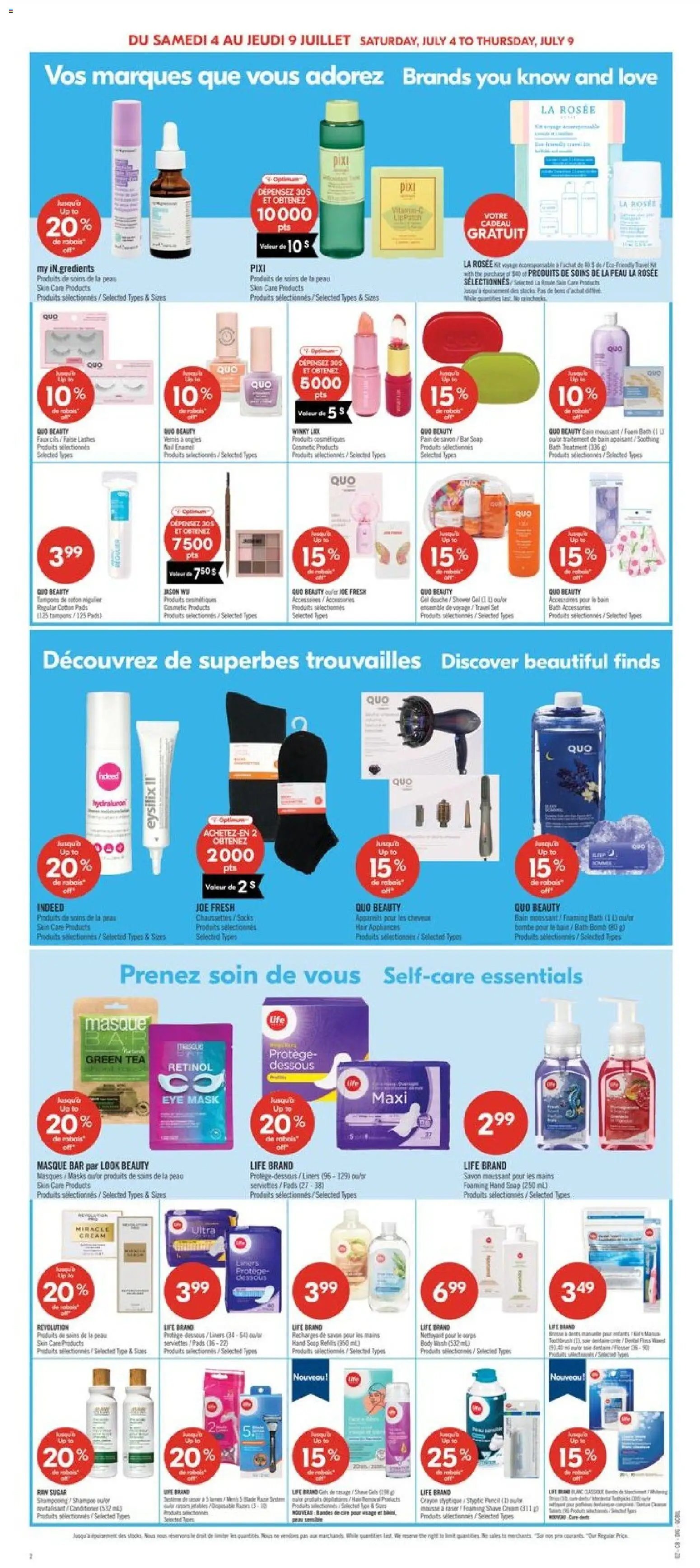 Pharmaprix weekly flyer / circulaire