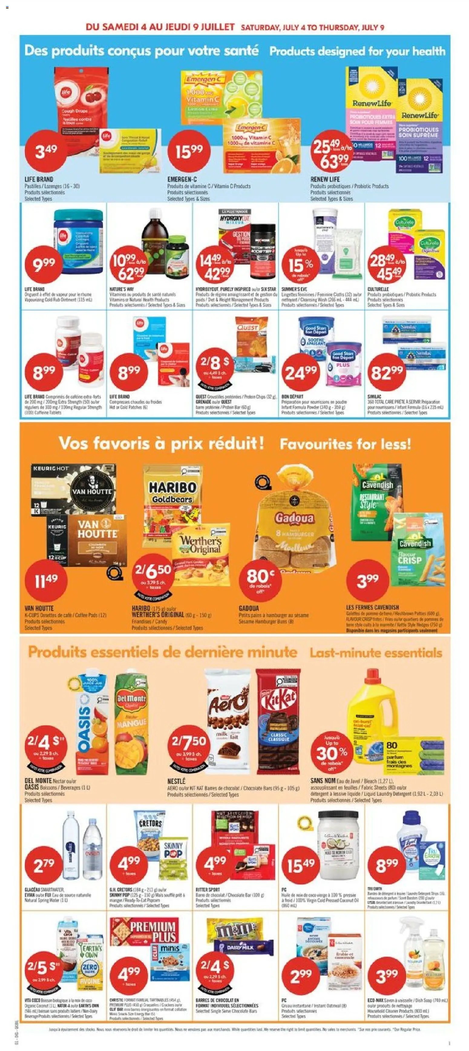 Pharmaprix weekly flyer / circulaire