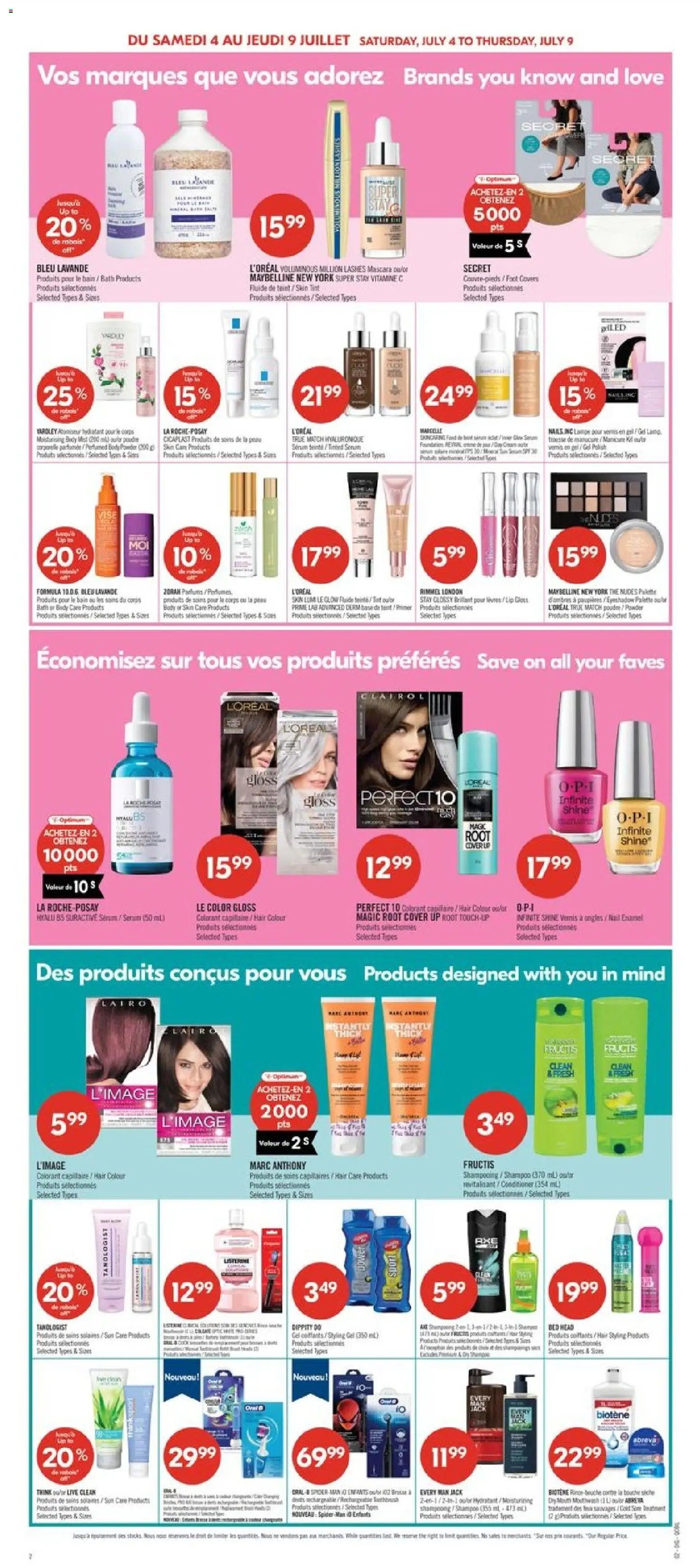 Pharmaprix weekly flyer / circulaire