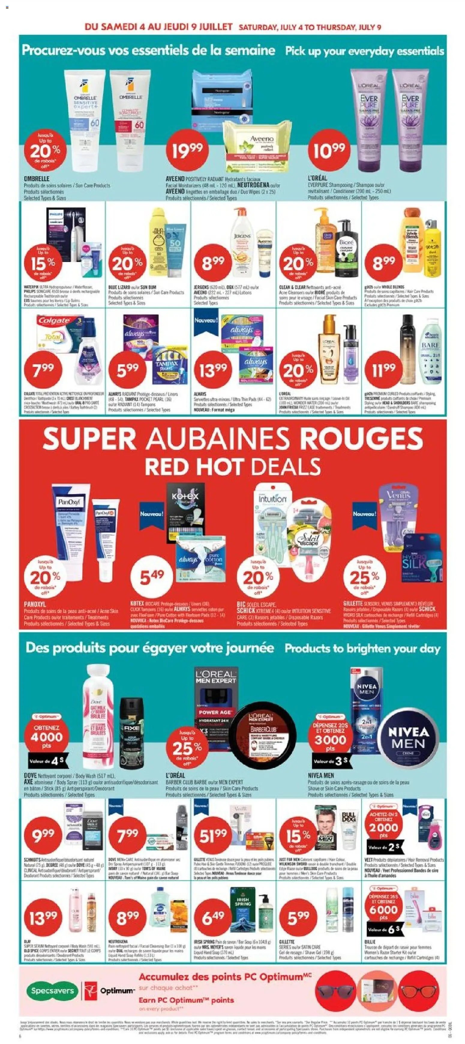 Pharmaprix weekly flyer / circulaire