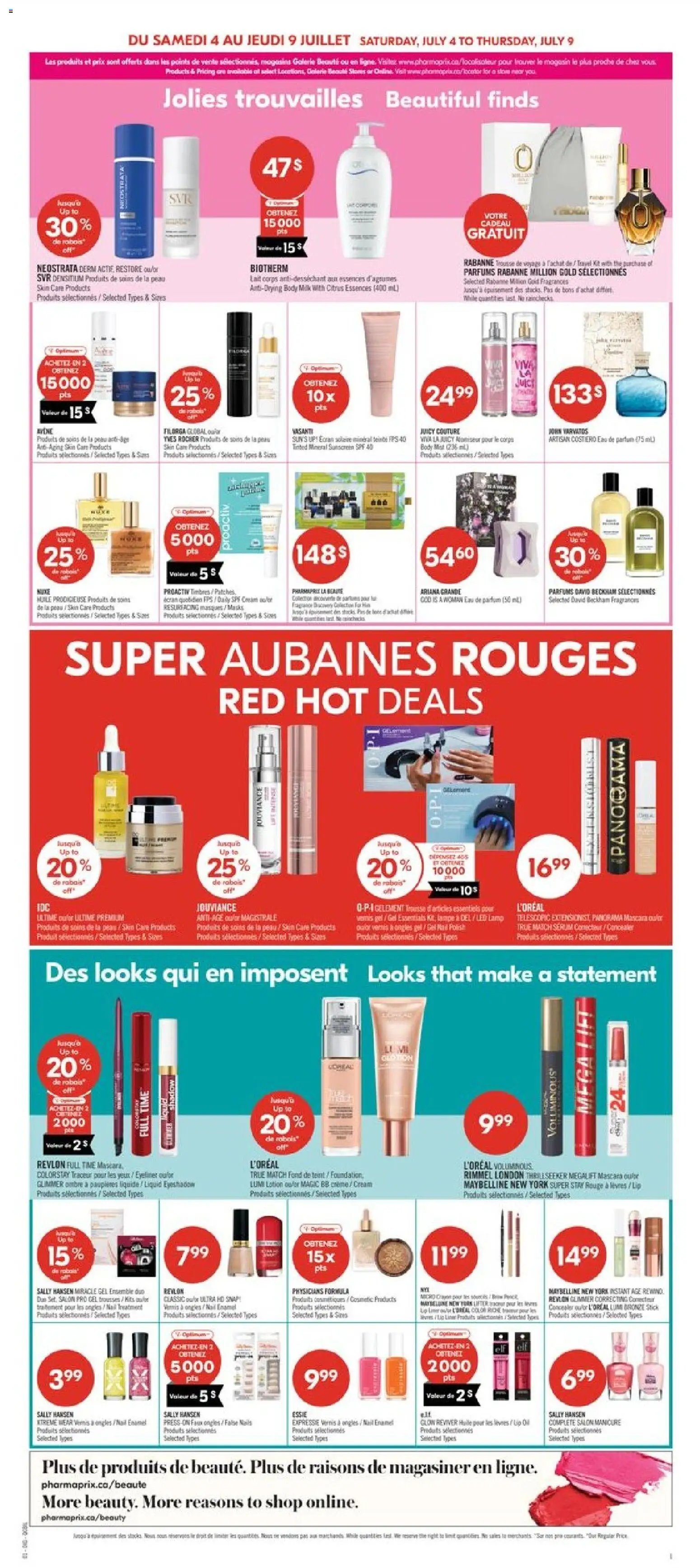 Pharmaprix weekly flyer / circulaire