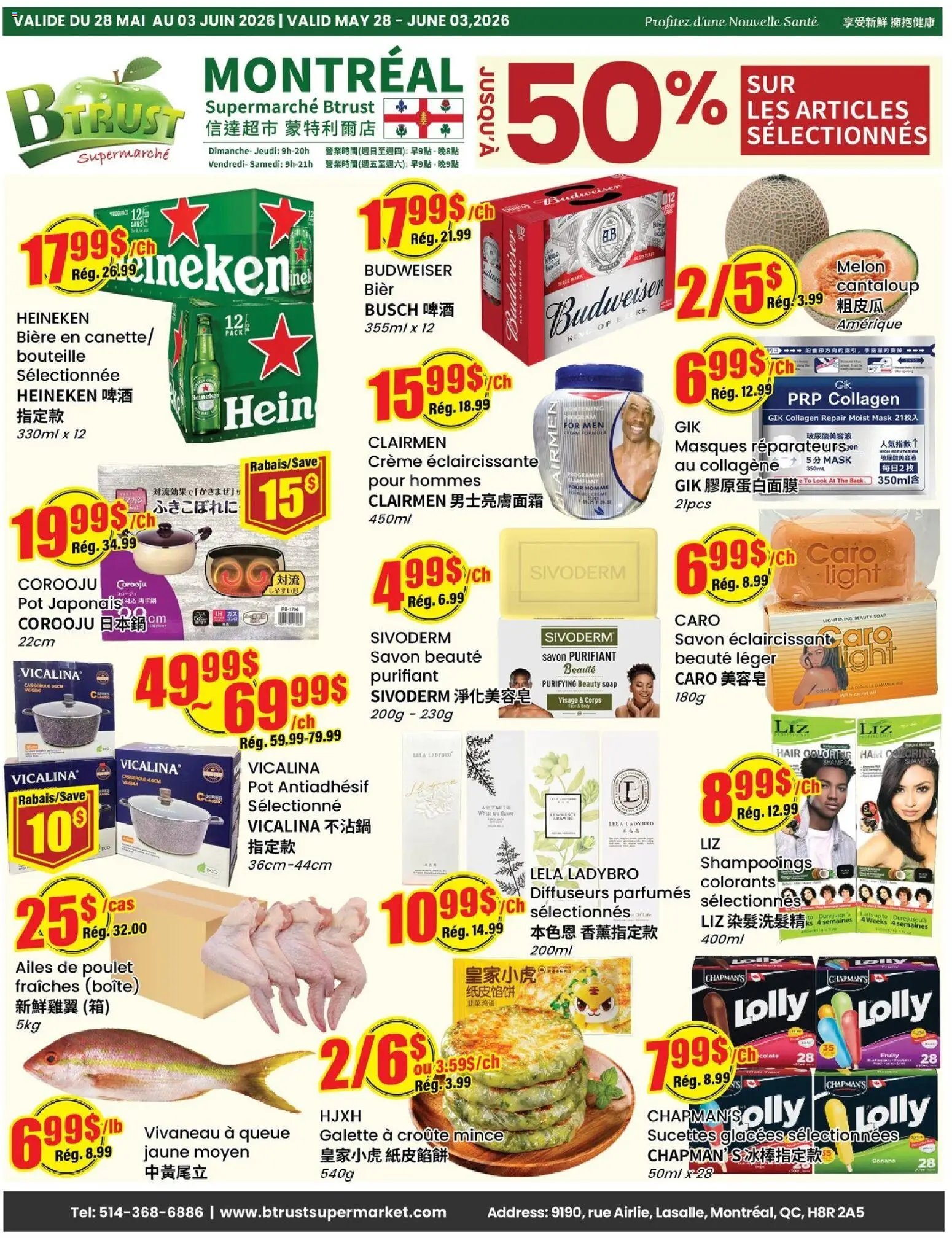 Btrust Supermarket weekly flyer / circulaire