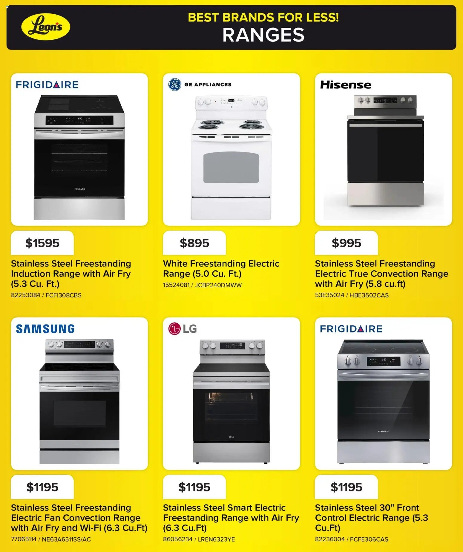 Leon's - BBFL appliances