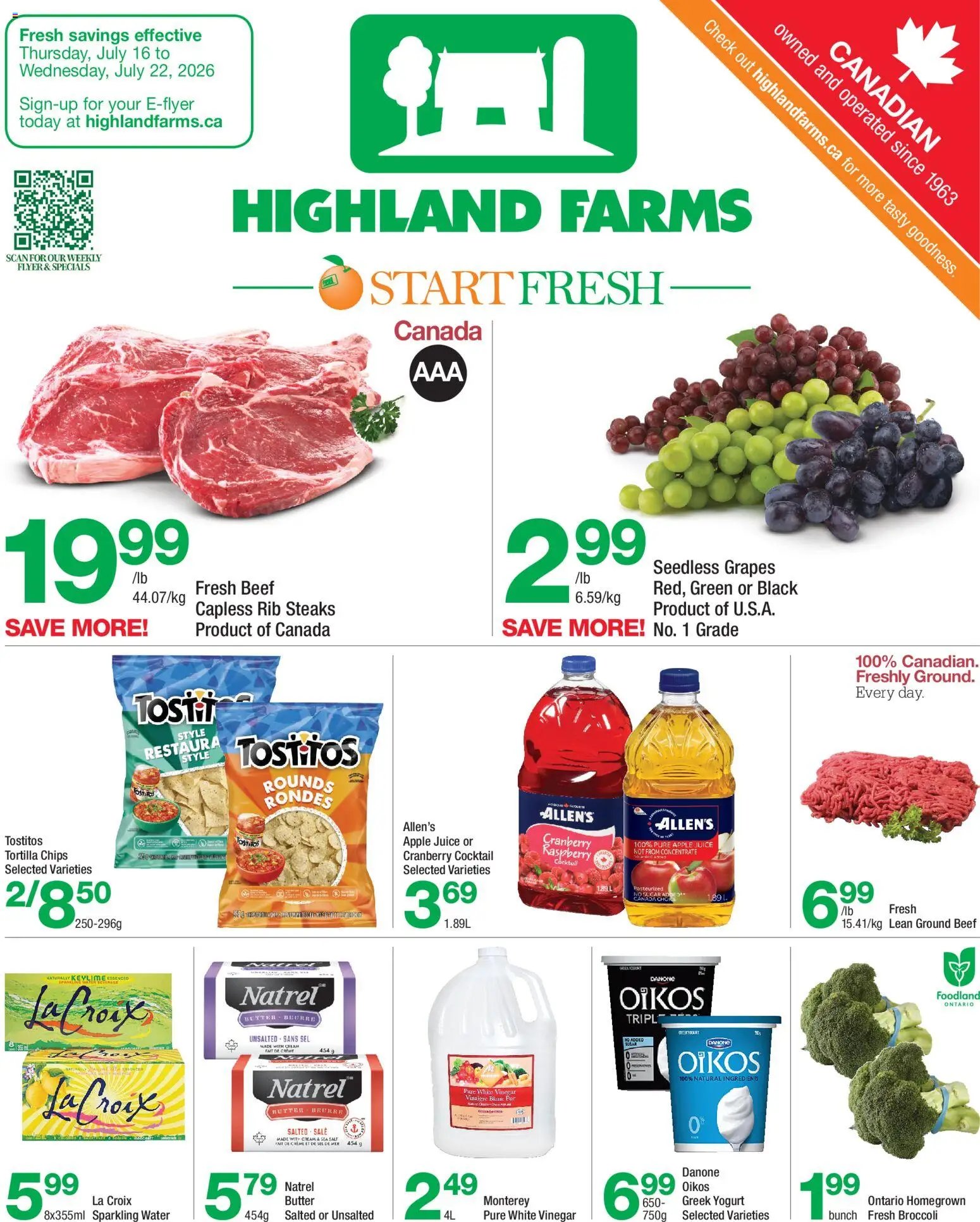 Highland Farms weekly flyer / circulaire