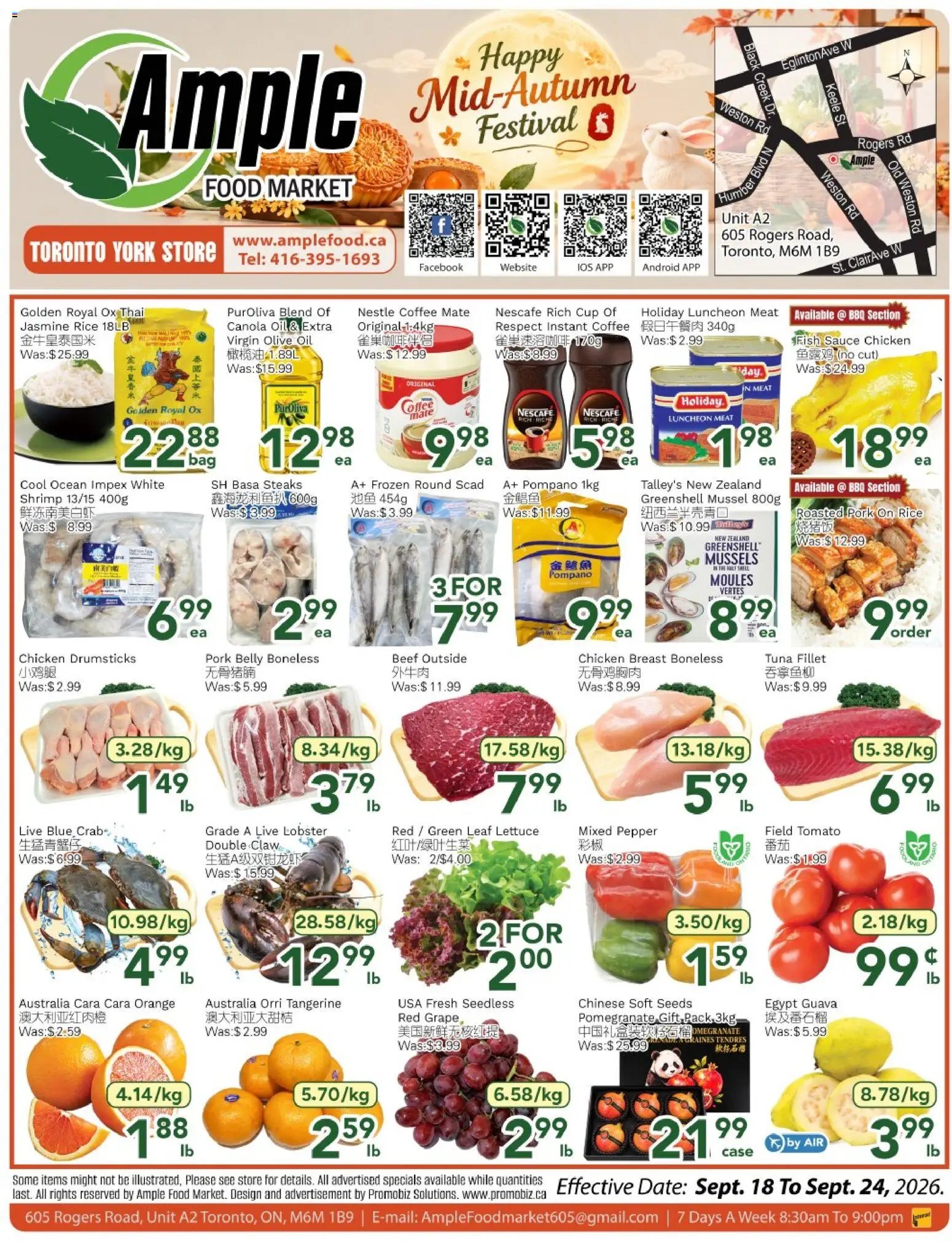 Ample Food Market weekly flyer Toronto York